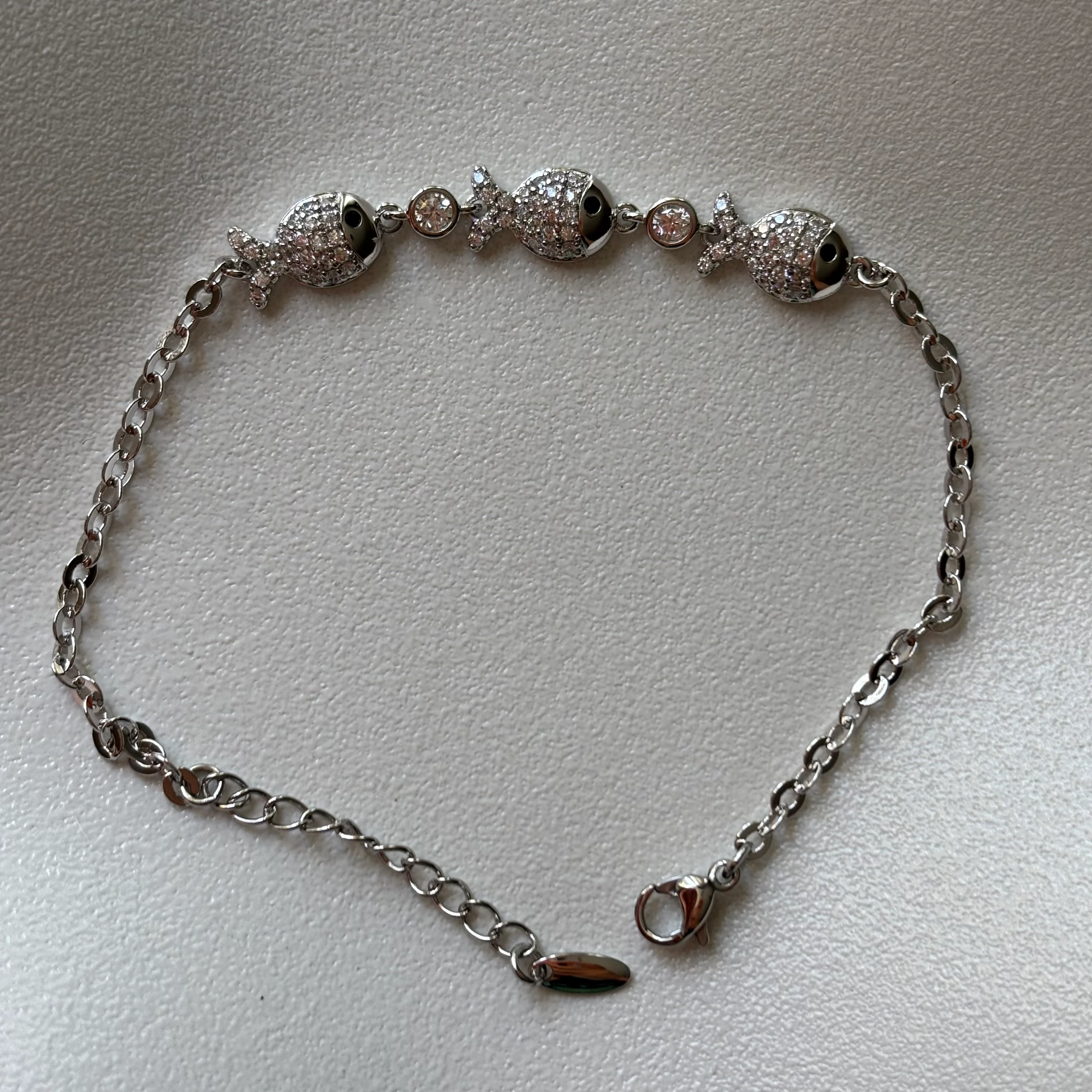 xuping | balık bileklik | silver 