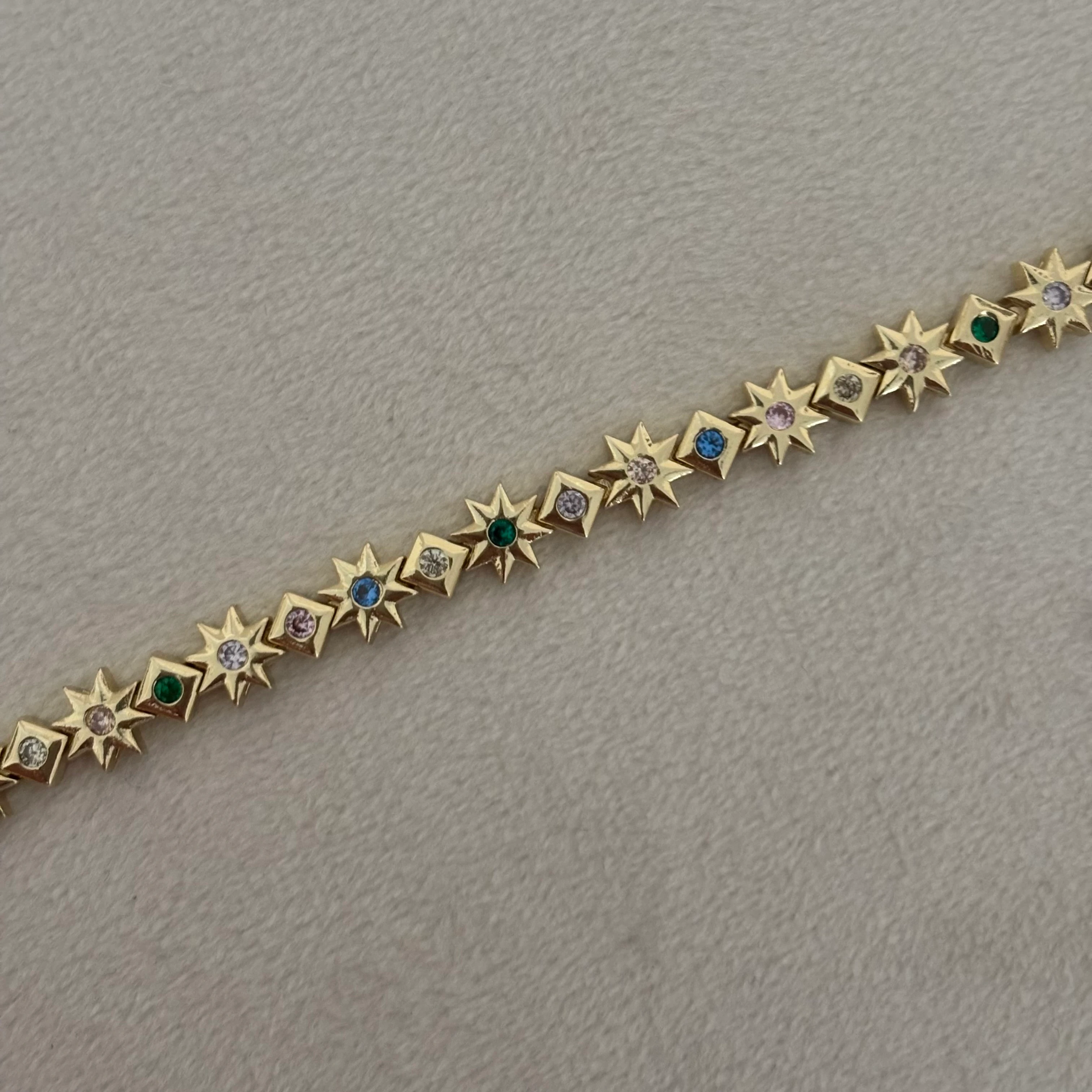 güneş bileklik | renkli taşlı