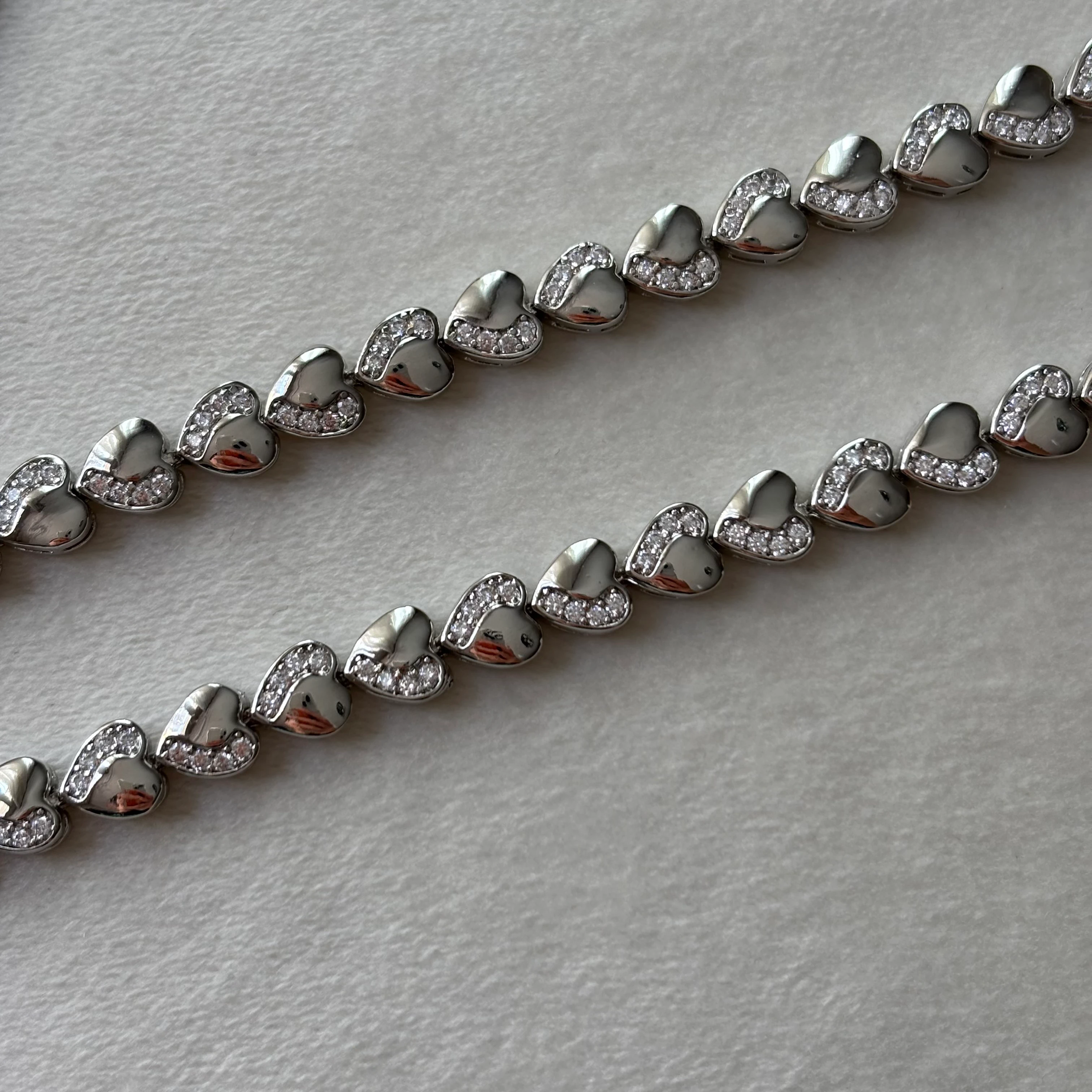 xuping kalp bileklil | silver 