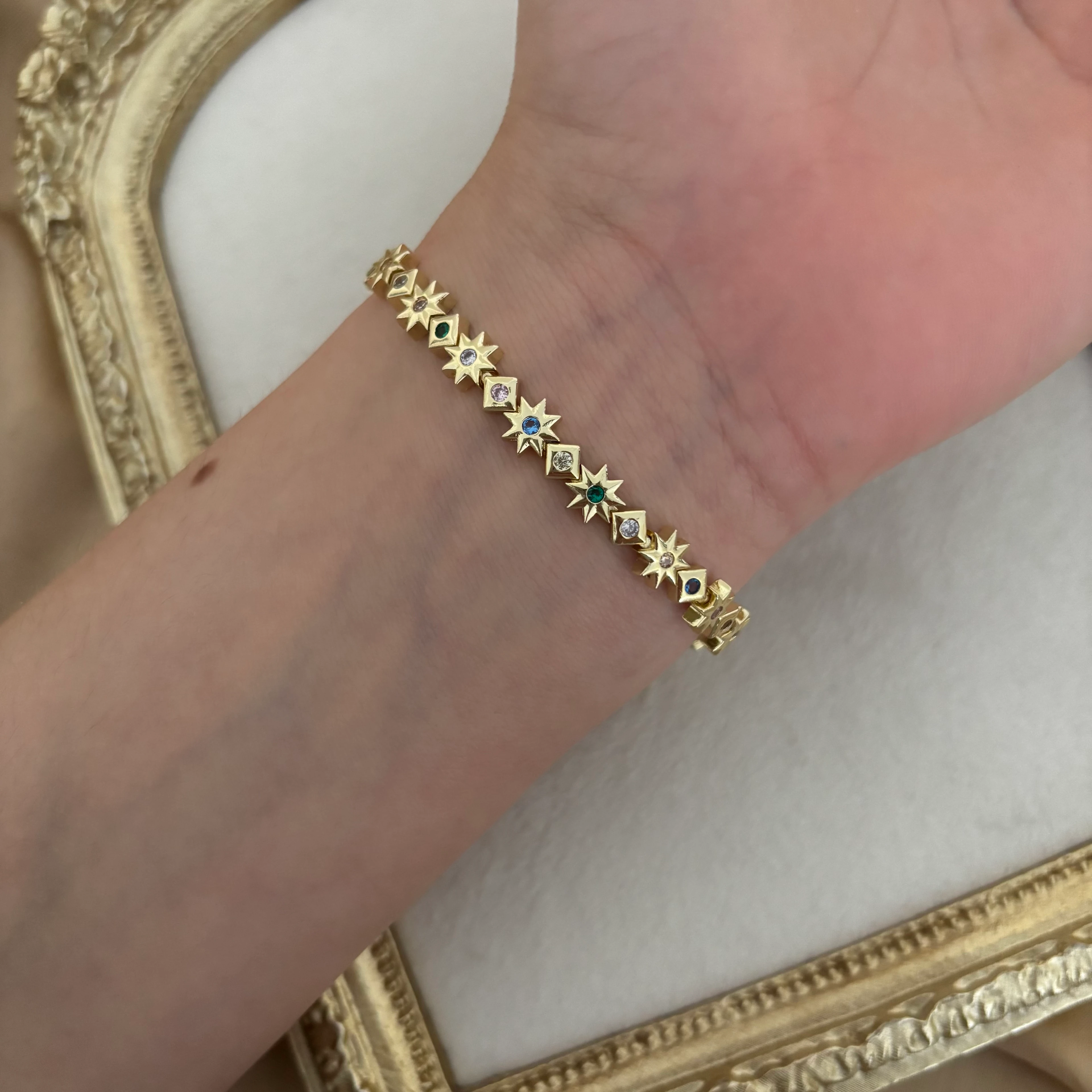 güneş bileklik | renkli taşlı