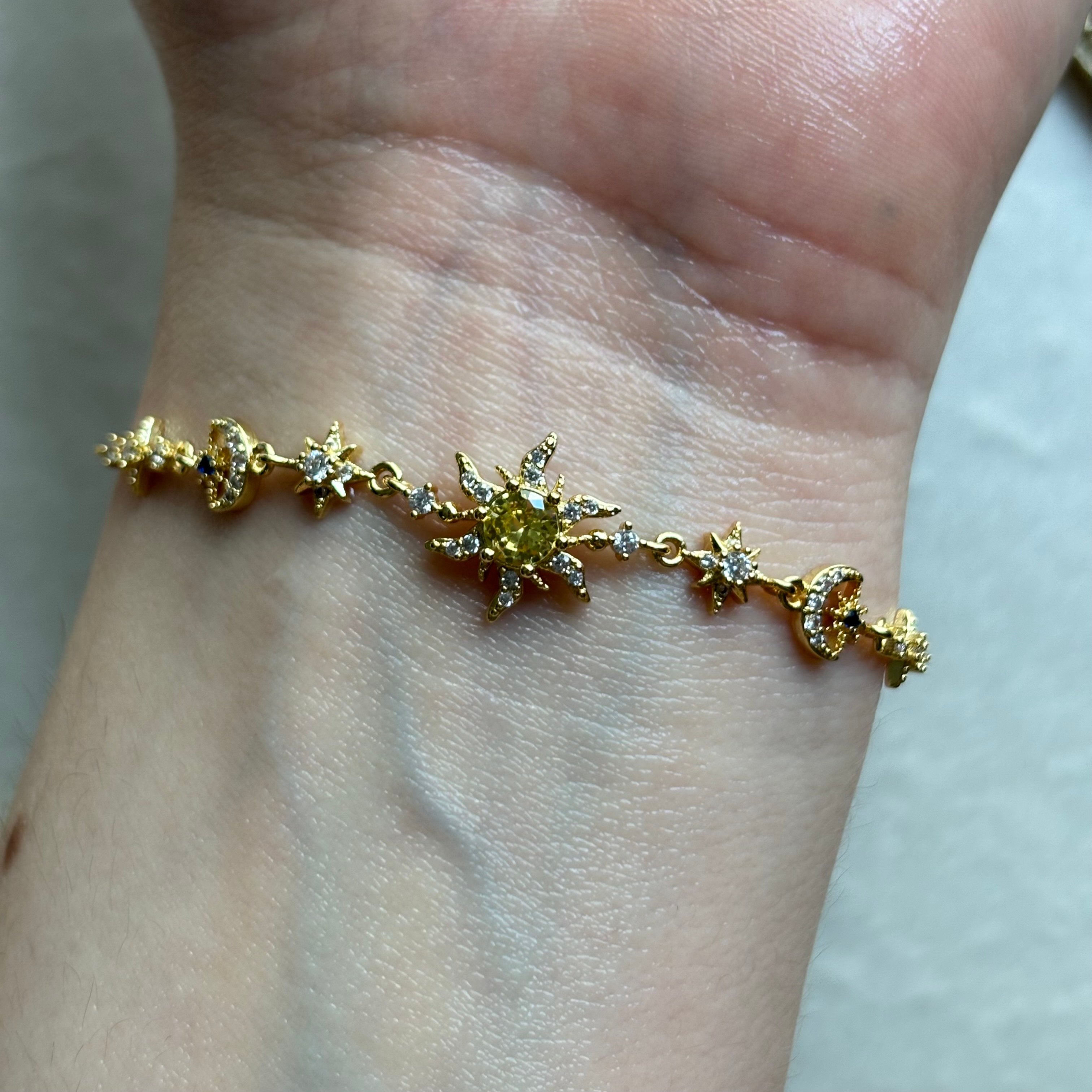 güneşli bileklik | gold 