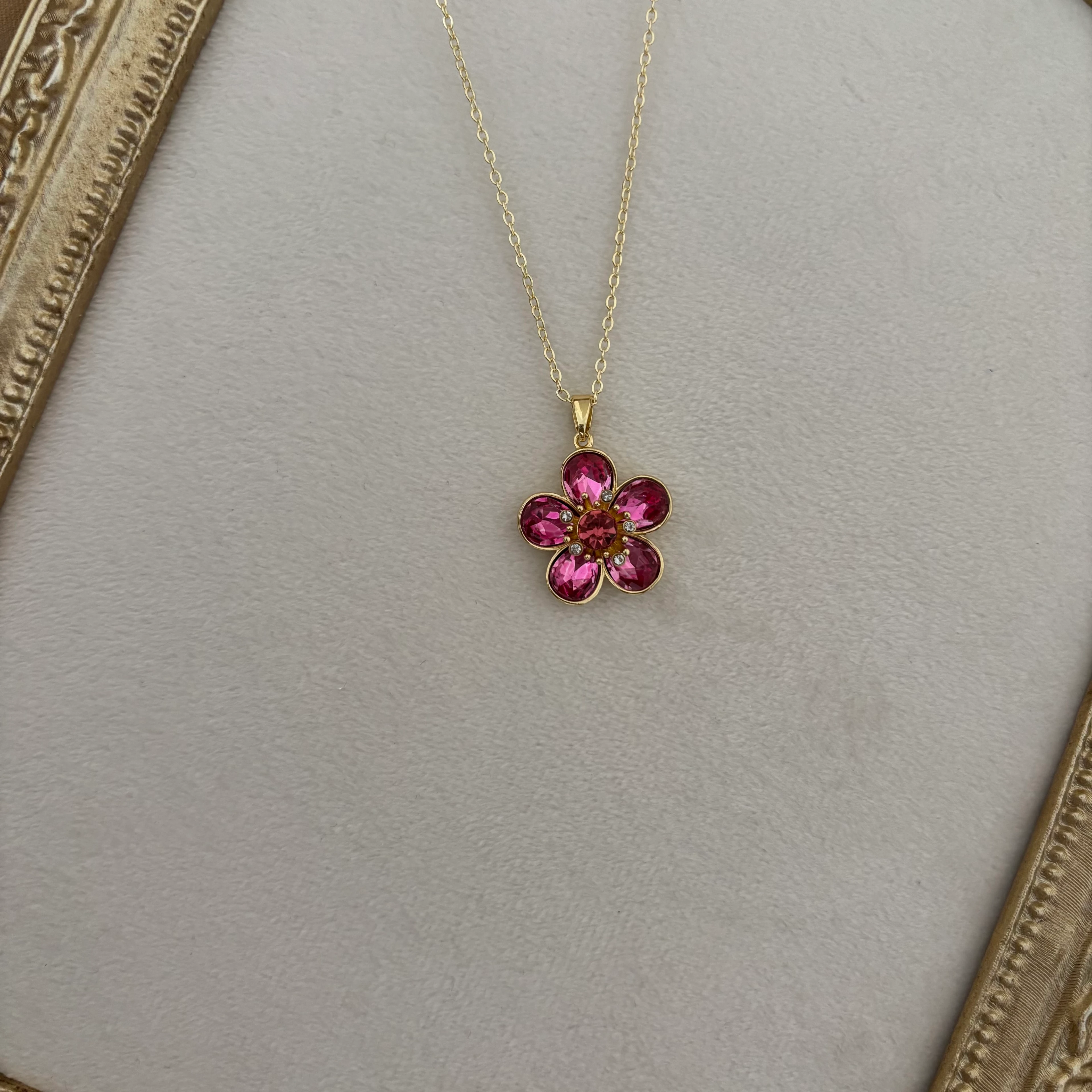 çelik kolye | çiçek