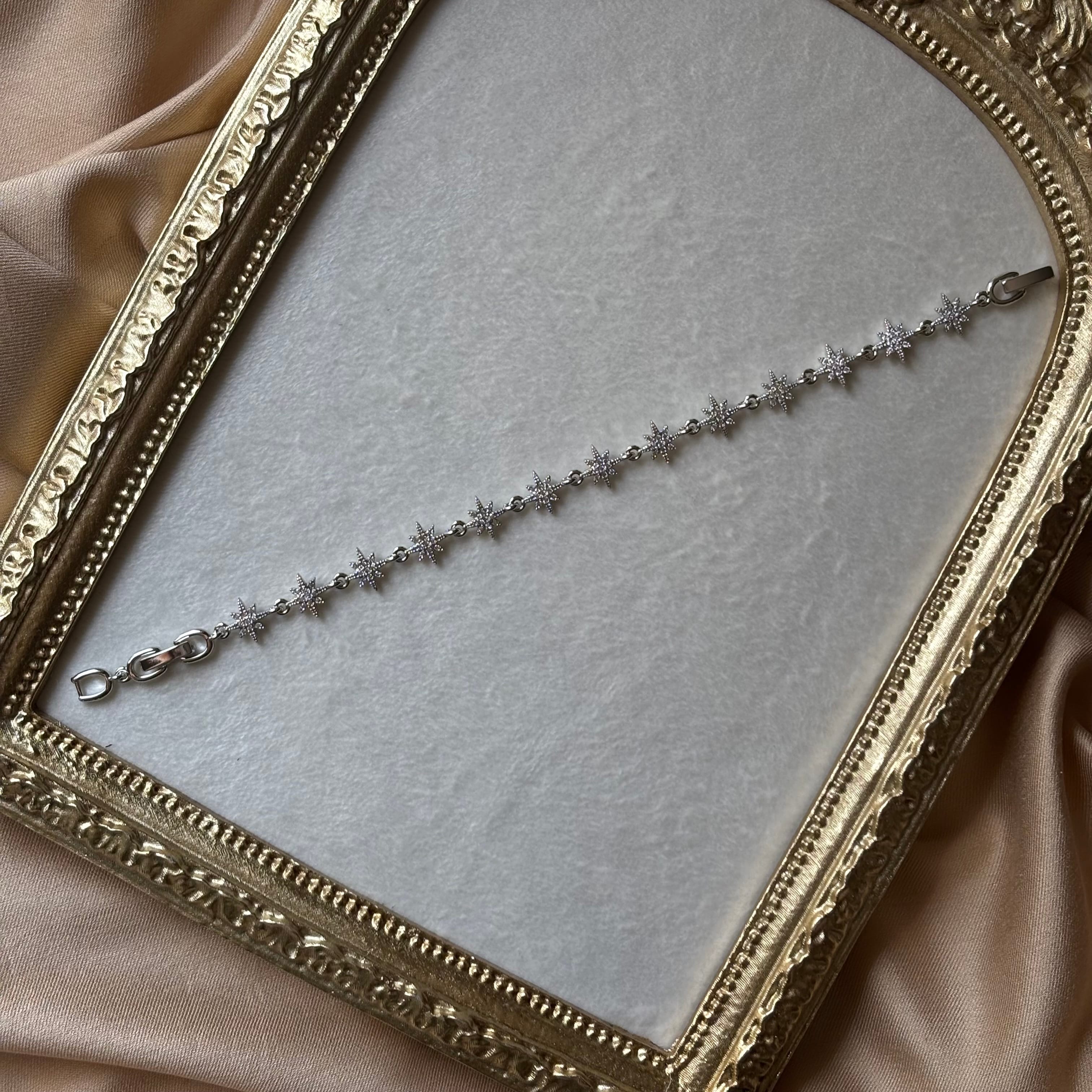 silver kutup yıldızı bileklik 