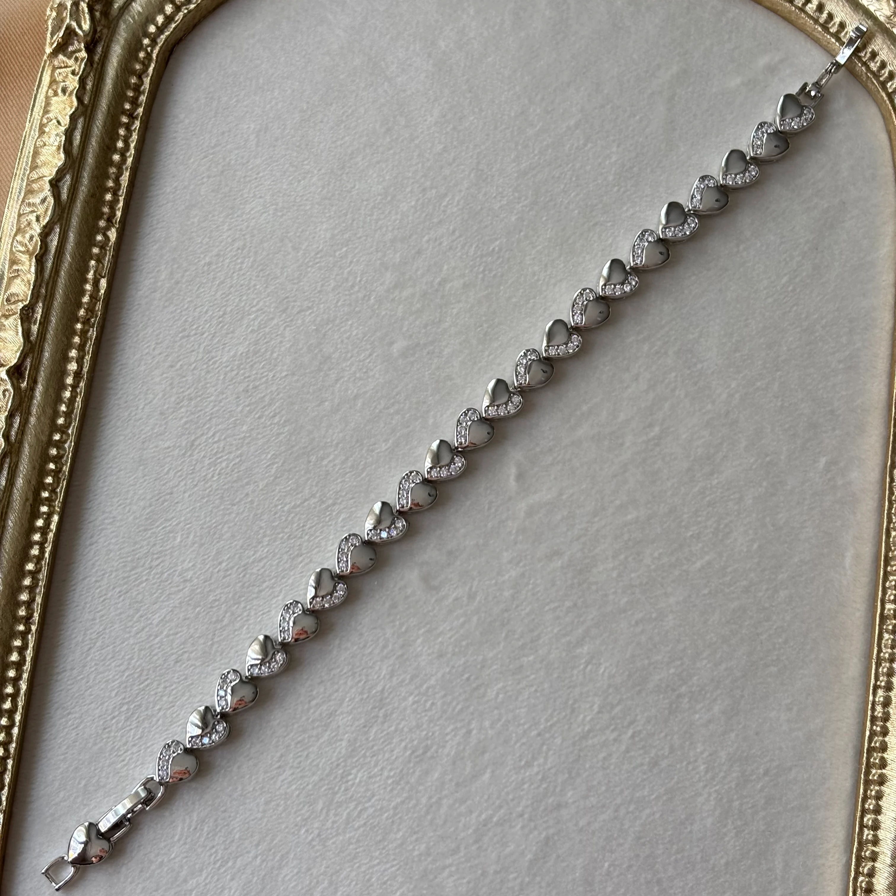 xuping kalp bileklil | silver 