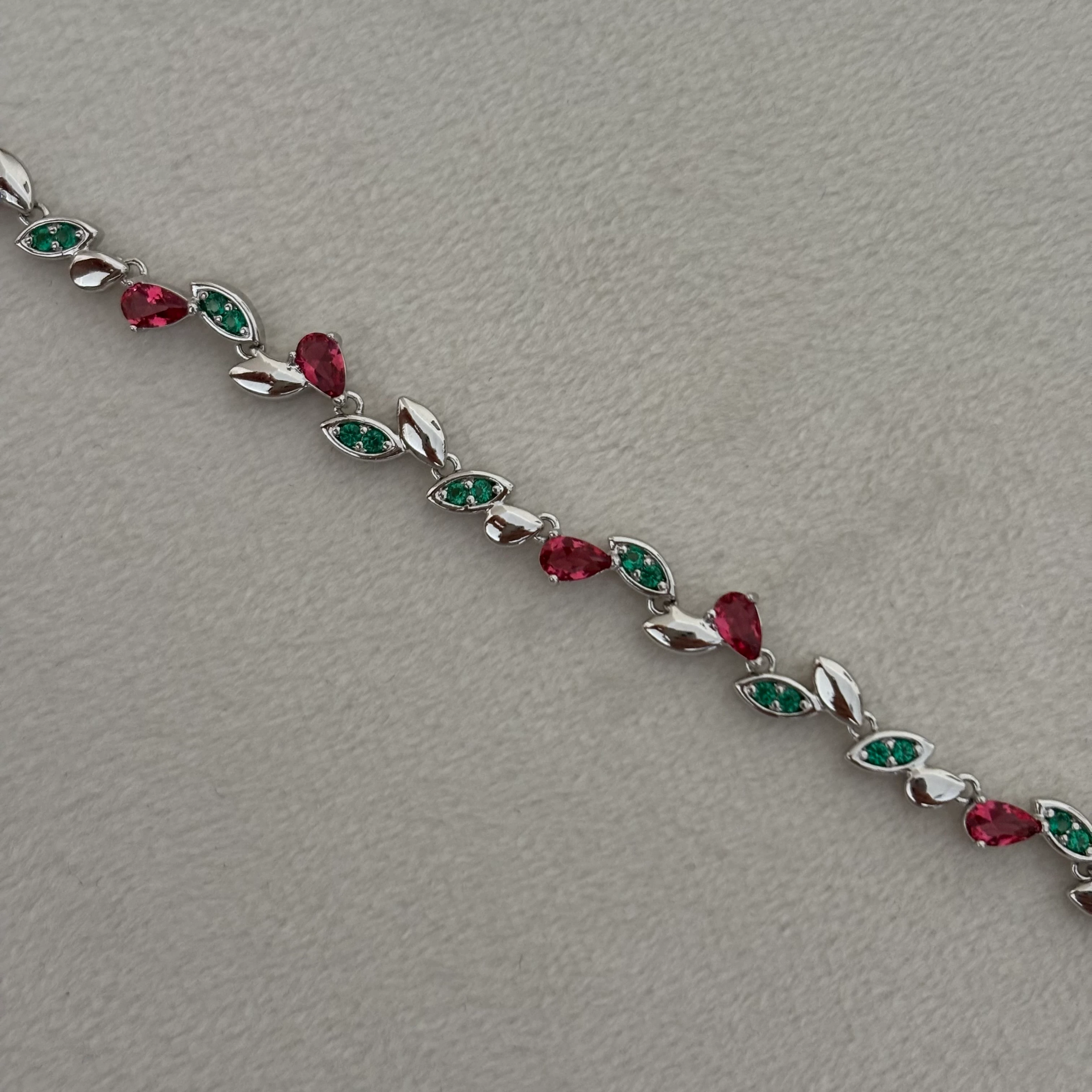 xuping | silver | renkli taşlı bileklik