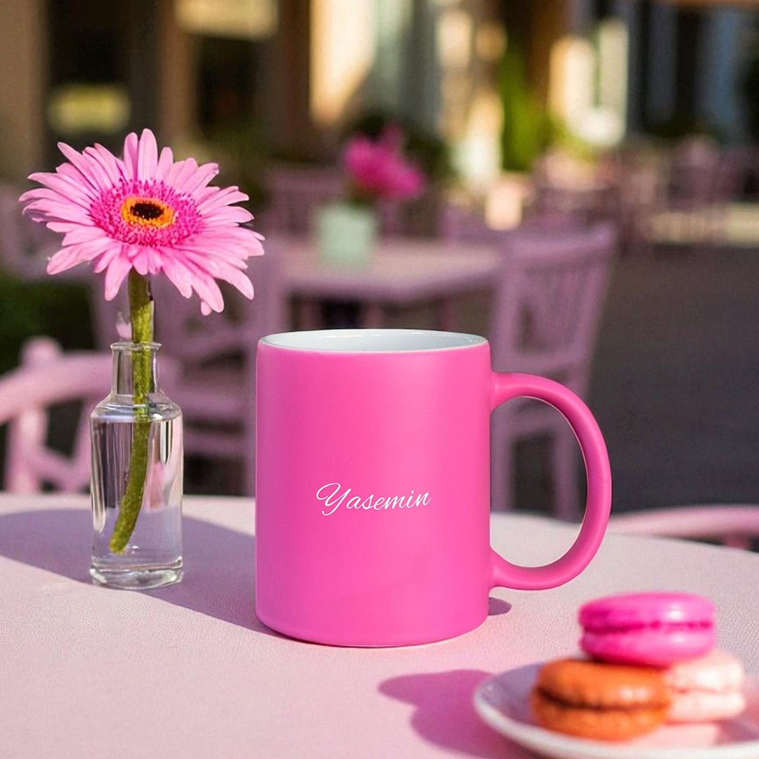 Core Mug – Fuşya Rüyası Kişiye Özel Seramik Kupa