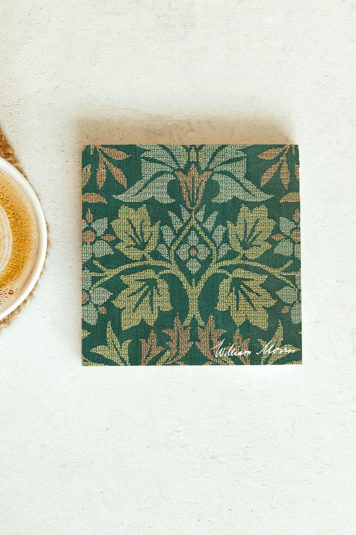 William Morris Serisi Tekli Taş Bardak Altlığı