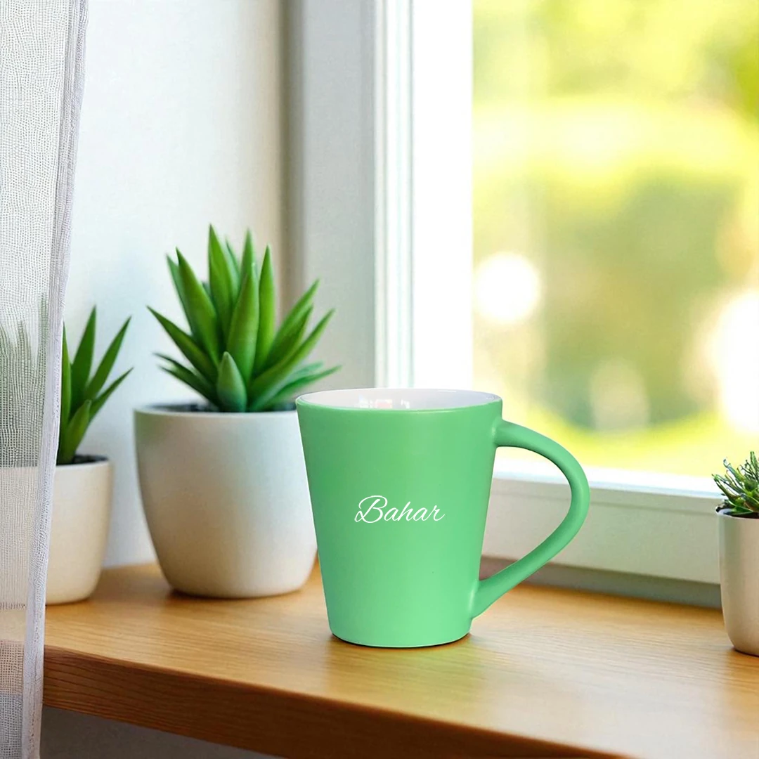 Flow Mug – Bahar Dalgası Kişiye Özel Seramik Kupa