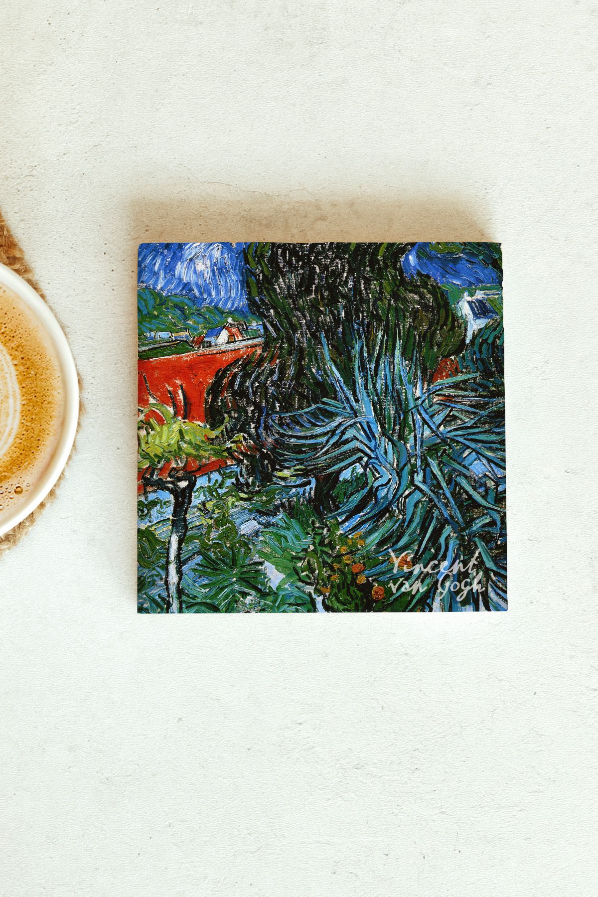 Vincent Van Gogh Serisi Tekli Taş Bardak Altlığı