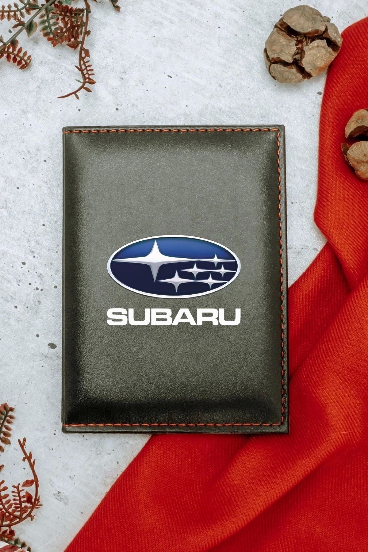 Subaru Ruhsat Kılıfı Siyah Ruhsat Kabı
