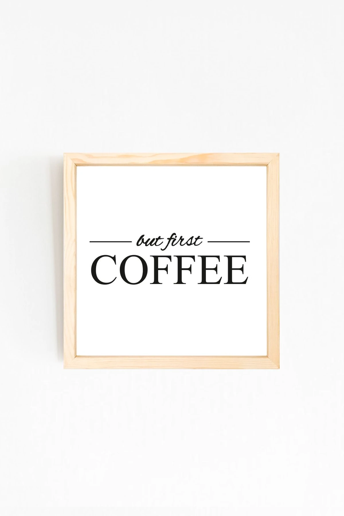 Kahve Köşesi Ahşap Çerçeveli  Tablo Seri 5