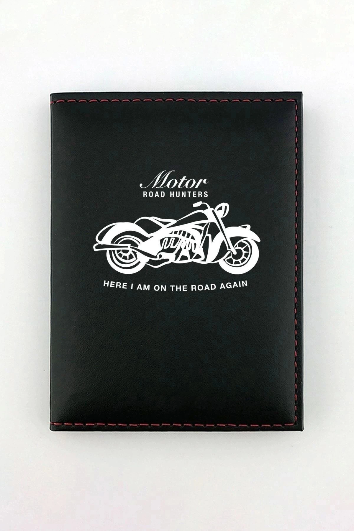 Motor Road Hunter Siyah Ruhsat Kabı