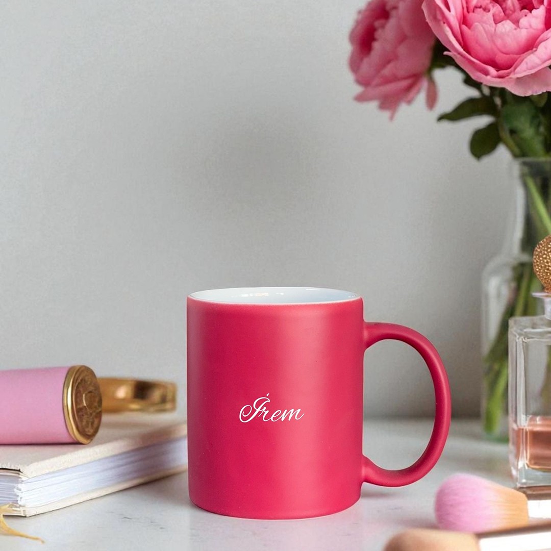 Core Mug – Gülkuvars Pembe Kişiye Özel Seramik Kupa