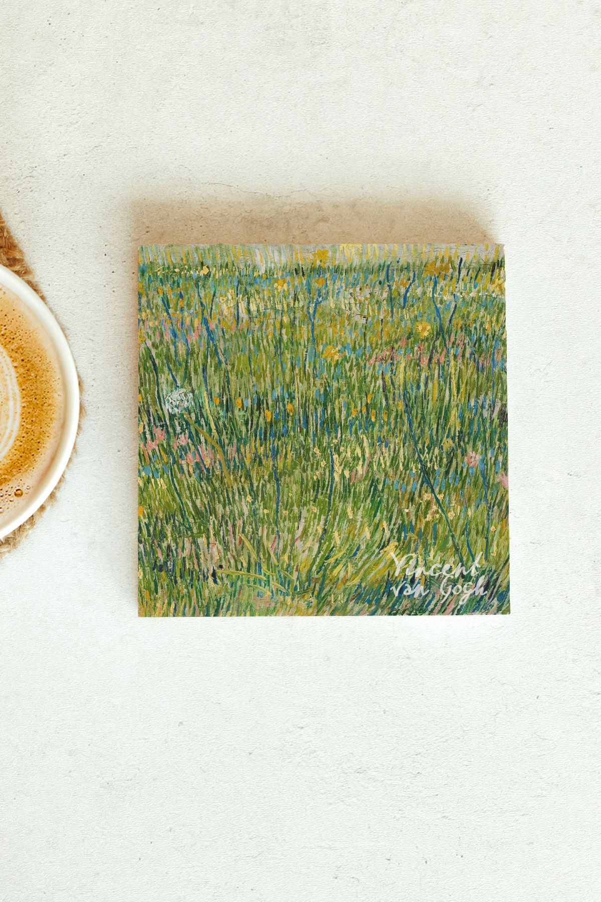 Vincent Van Gogh Serisi Tekli Taş Bardak Altlığı
