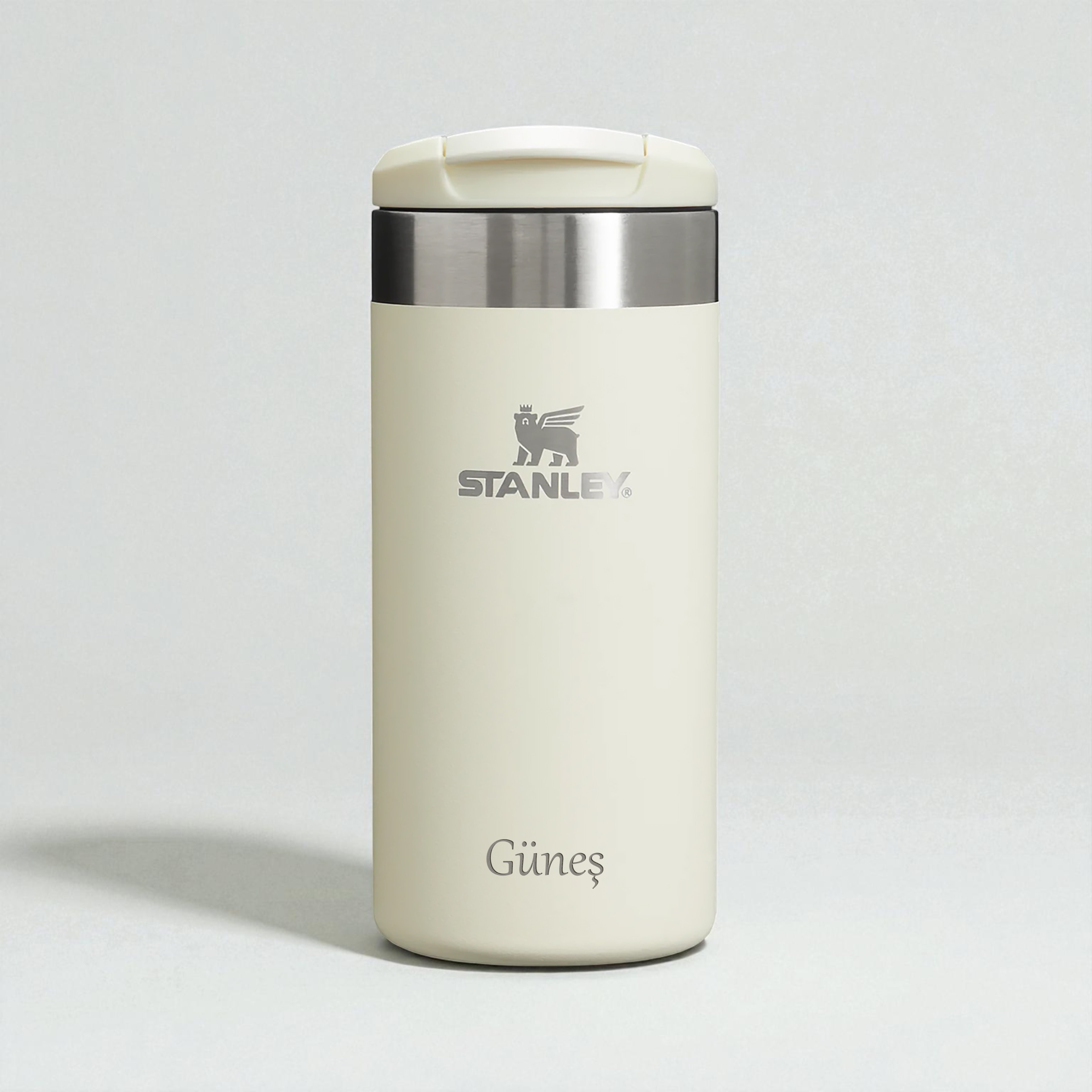 Kişiye Özel Stanley The Aerolight Transit Mug 0.35L / 12oz Krem