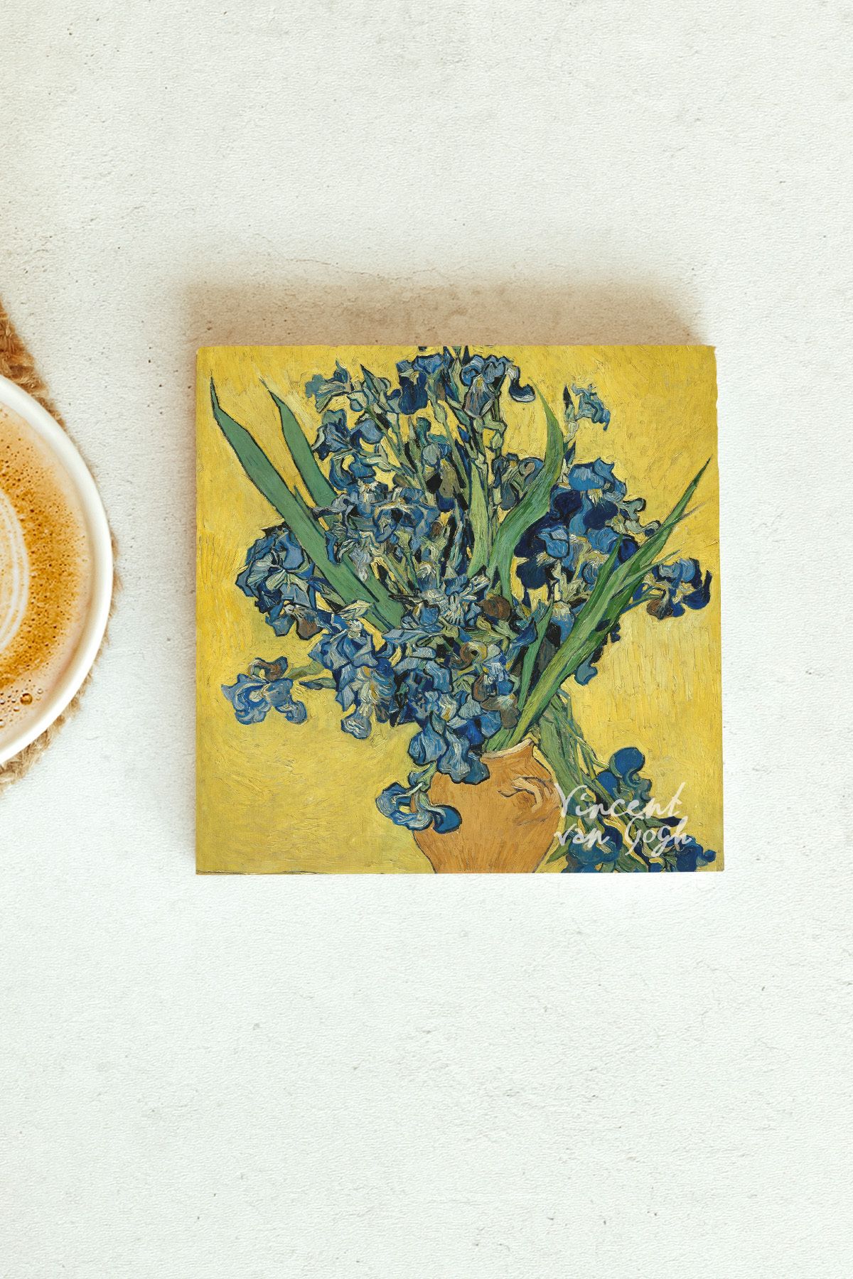 Vincent Van Gogh Serisi Tekli Taş Bardak Altlığı