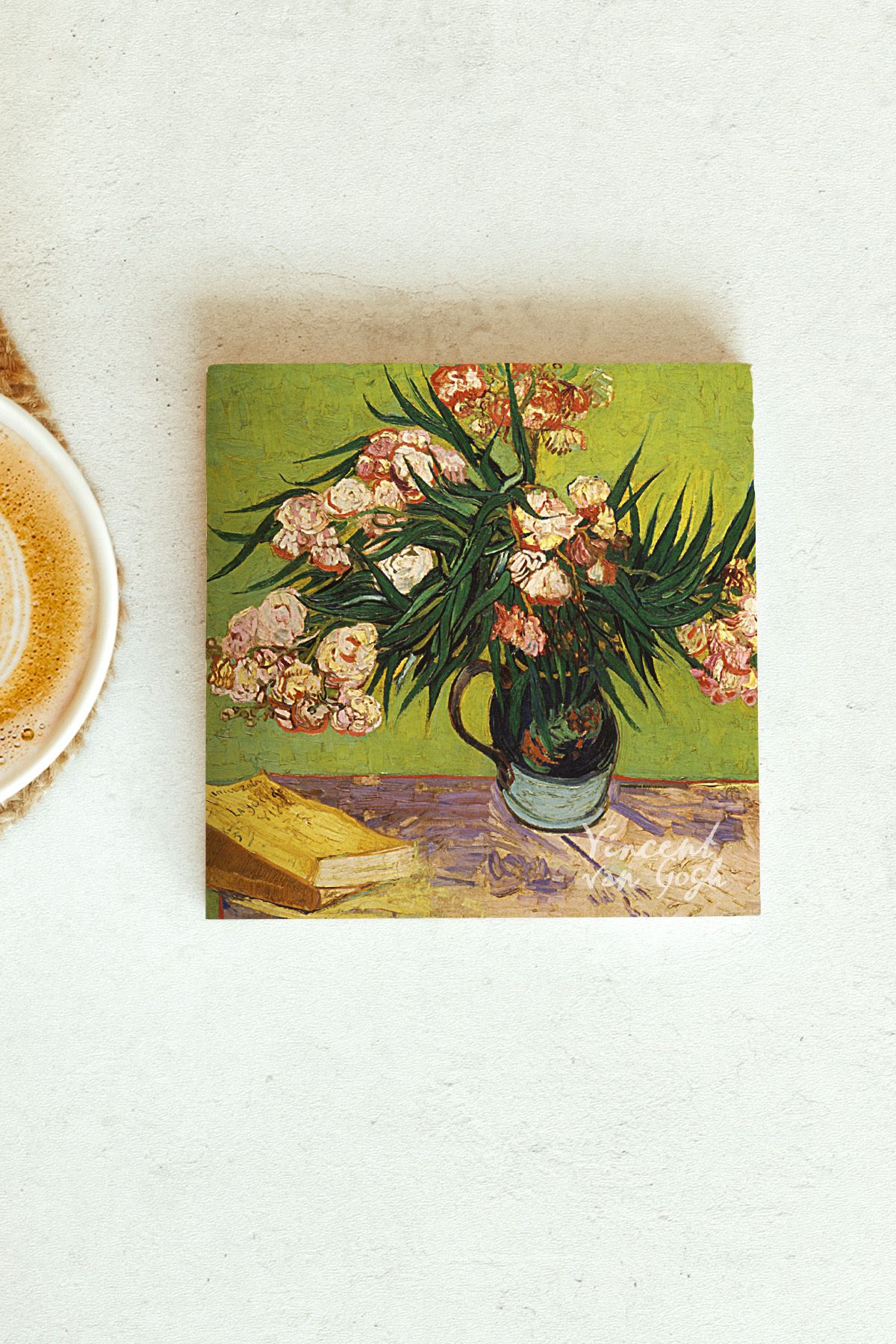 Vincent Van Gogh Serisi Tekli Taş Bardak Altlığı