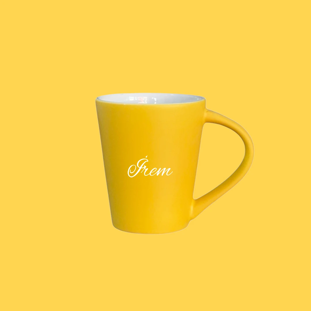 Flow Mug – Güneş Işıltısı Kişiye Özel Seramik Kupa
