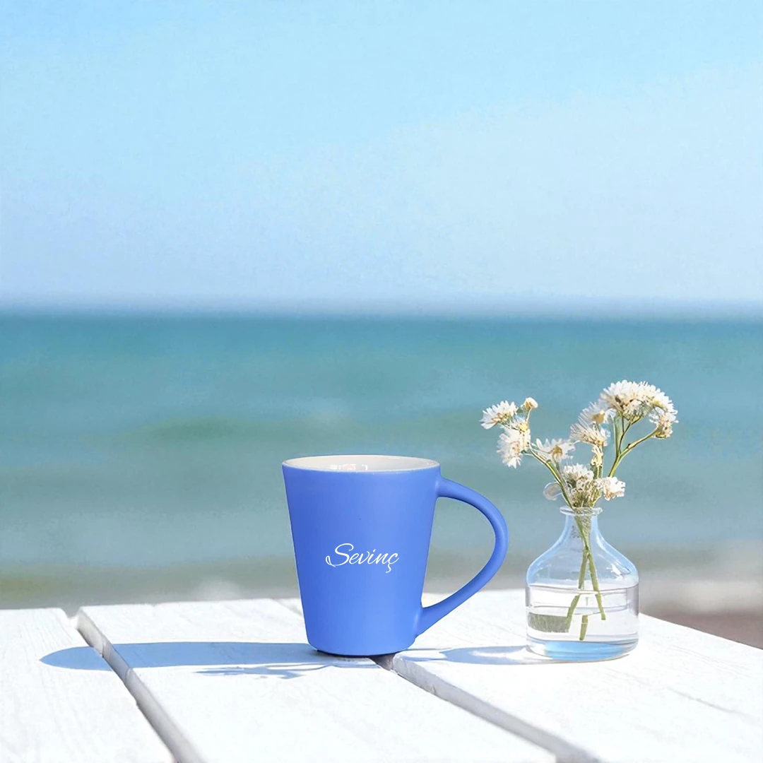 Flow Mug – Rüya Mavisi Kişiye Özel Seramik Kupa