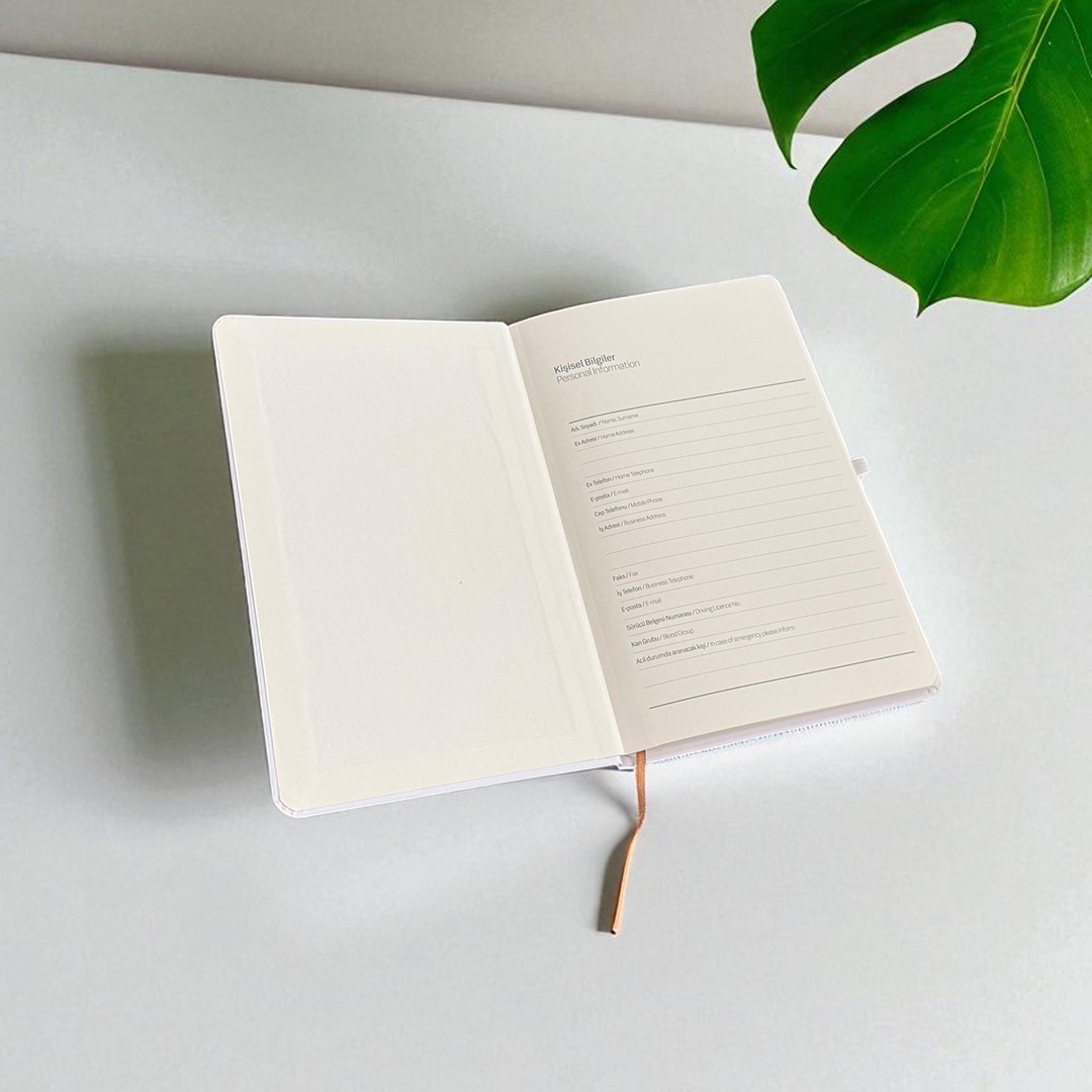 İmza Defter Kişiye Özel İsim Yazılı Sert Kapaklı Not Defteri