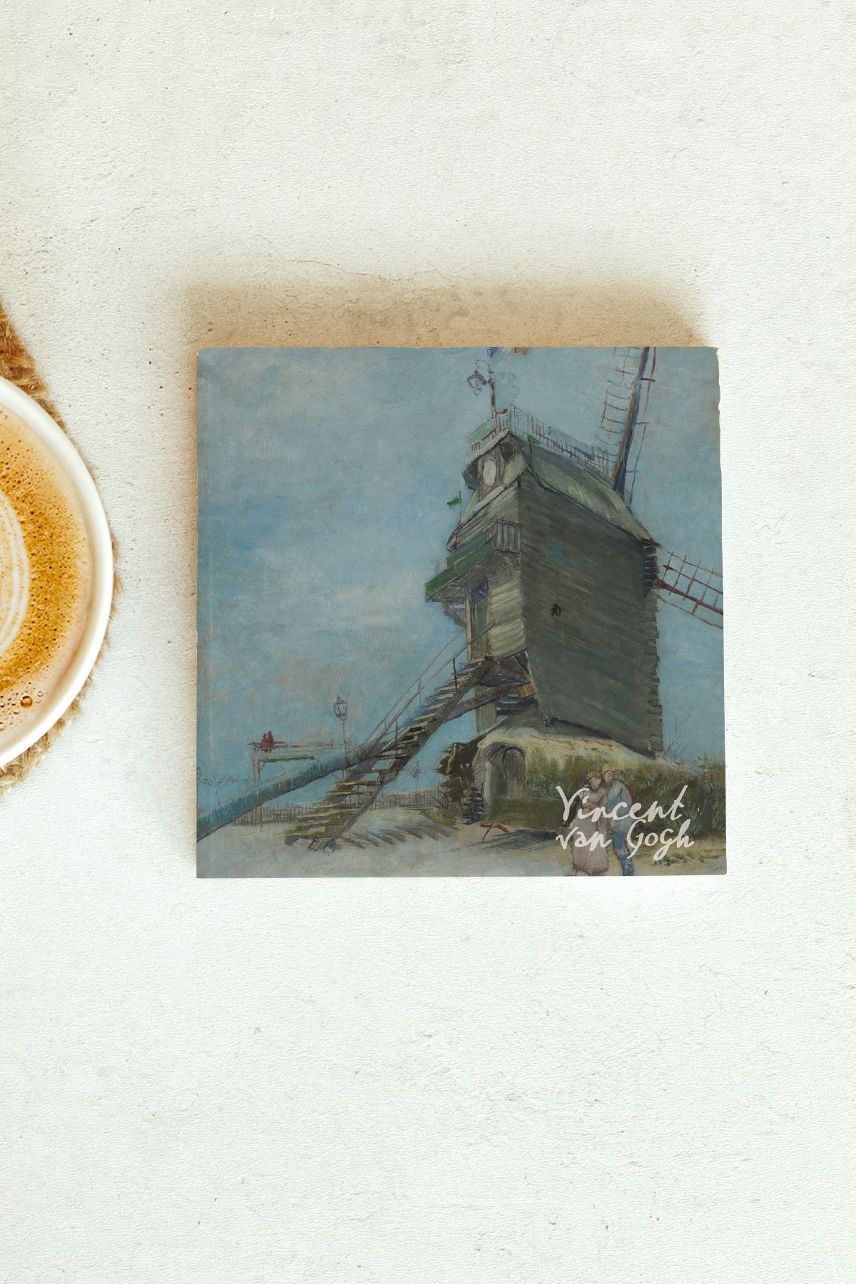 Vincent Van Gogh Serisi Tekli Taş Bardak Altlığı