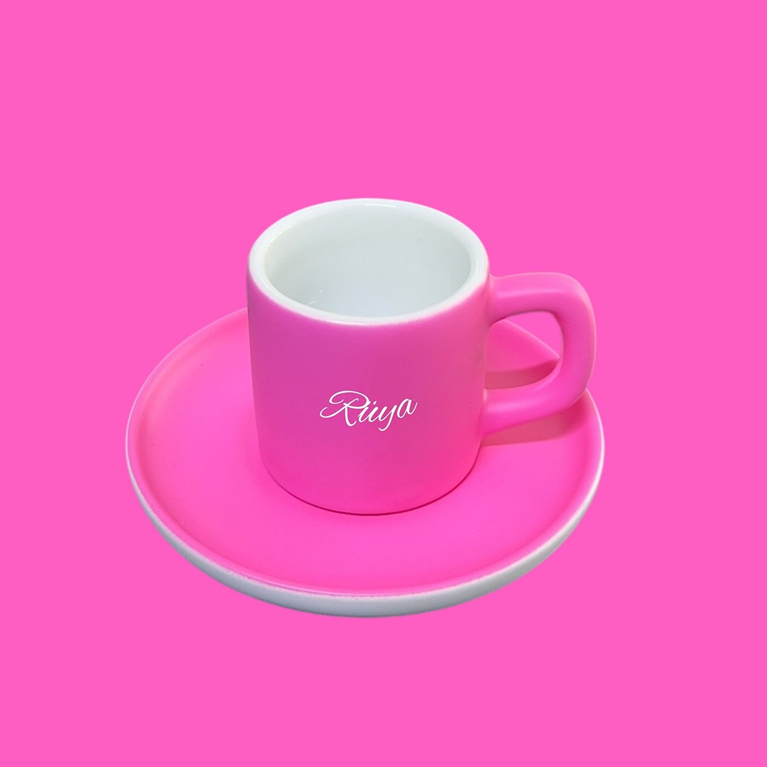Dot Cup – Pop Pembe Kişiye Özel Türk Kahvesi Fincanı