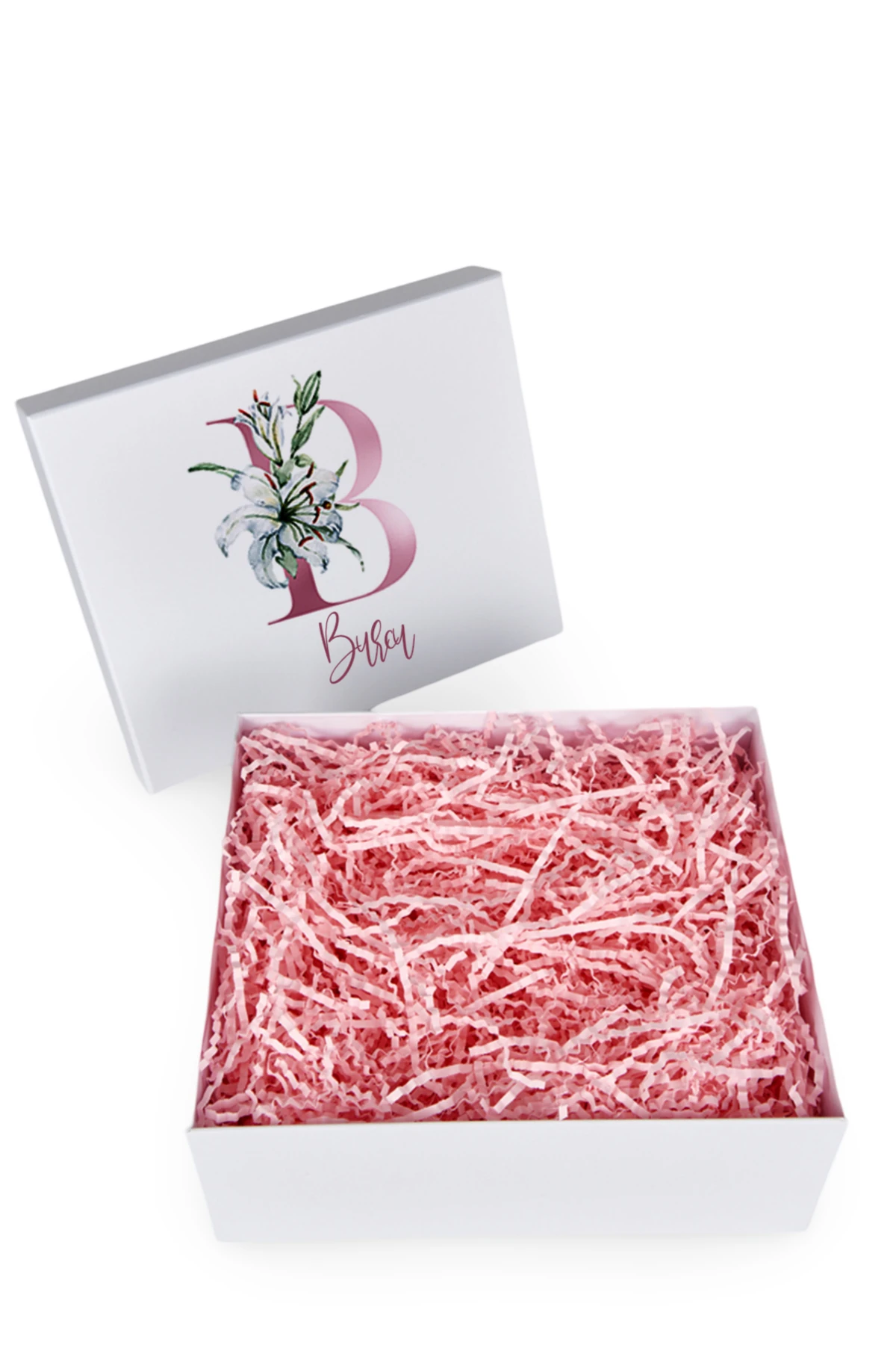 Kişiye Özel Harf Tasarımlı Hediye Kutusu