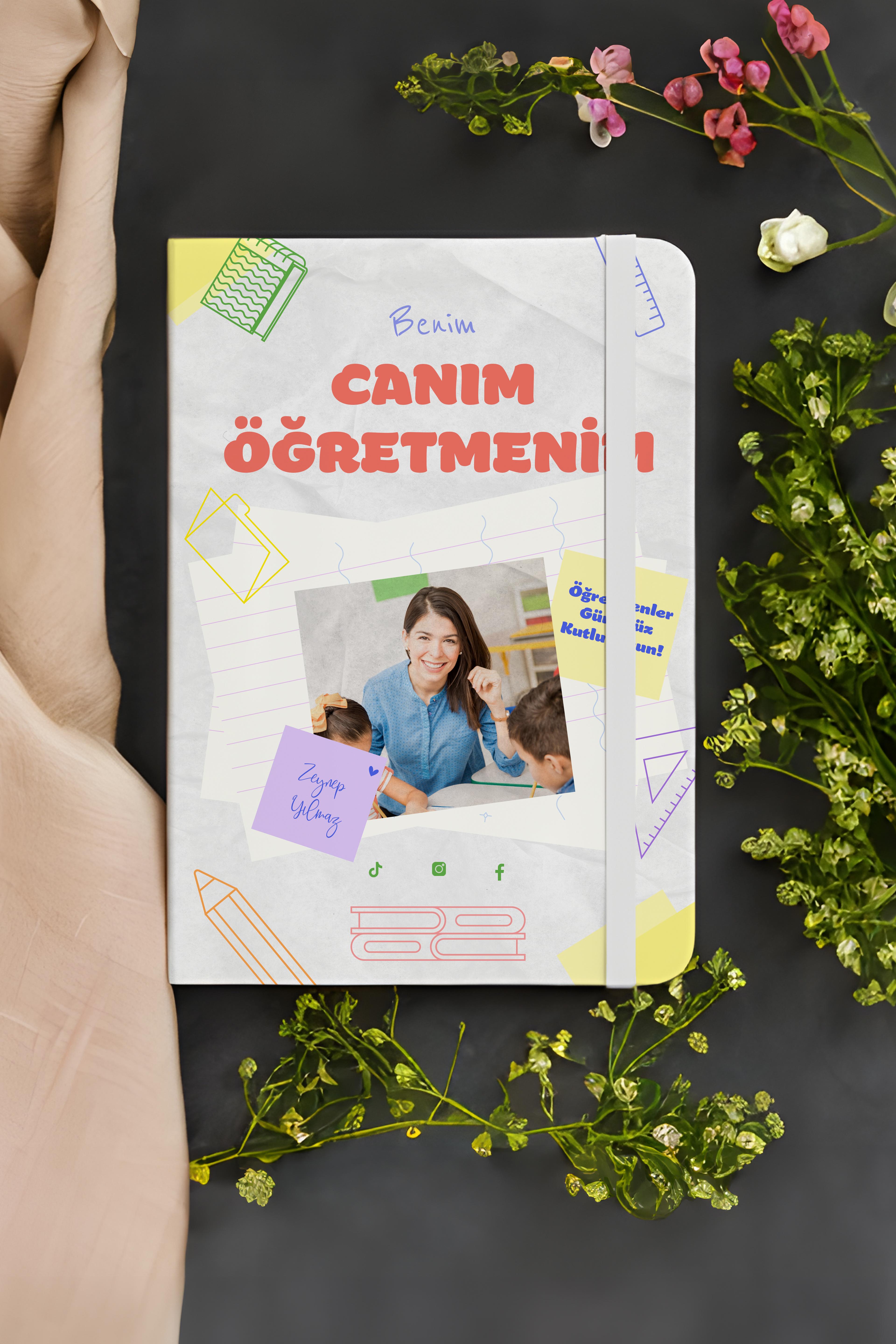 Öğretmenler Gününe Özel Fotoğraflı Termo Deri Defter