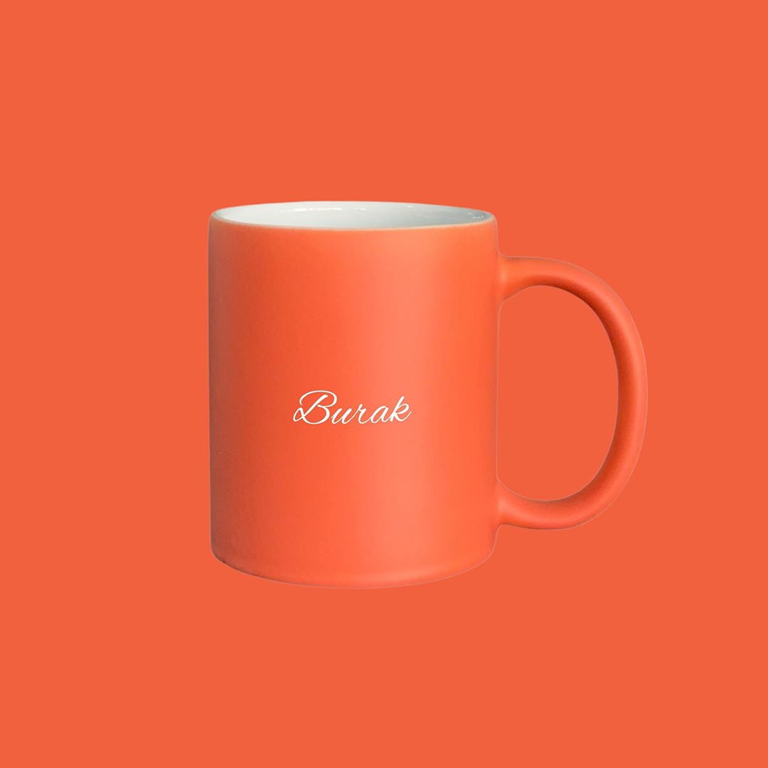 Core Mug – Günışığı Turuncu Kişiye Özel Seramik Kupa
