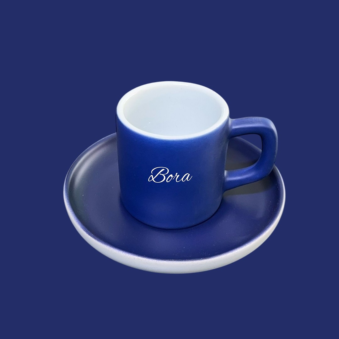 Dot Cup – Gece Laciverti Kişiye Özel Türk Kahvesi Fincanı