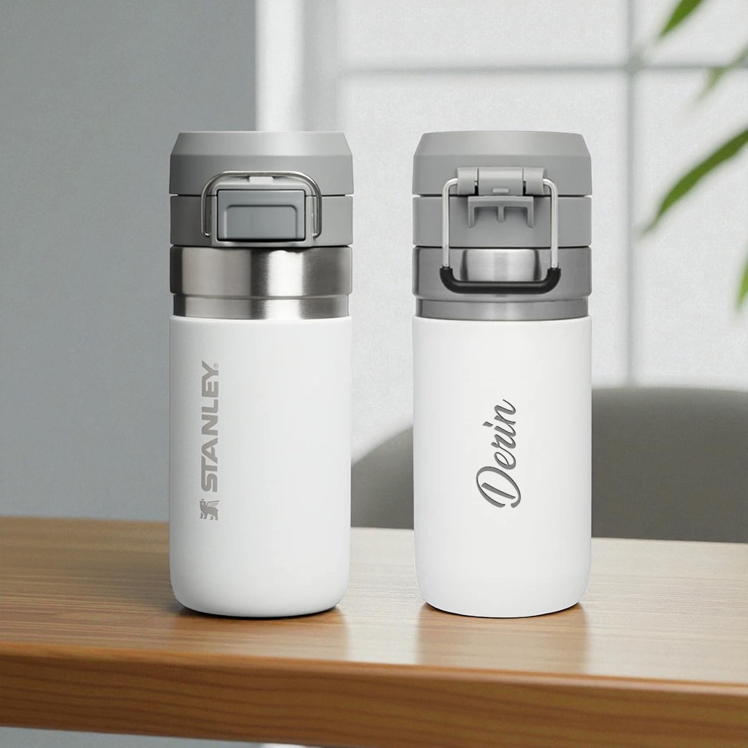 Kişiye Özel Stanley Go Quick Flip Matara 0.47 L | Lazer Markalama ile İsme Özel Termos
