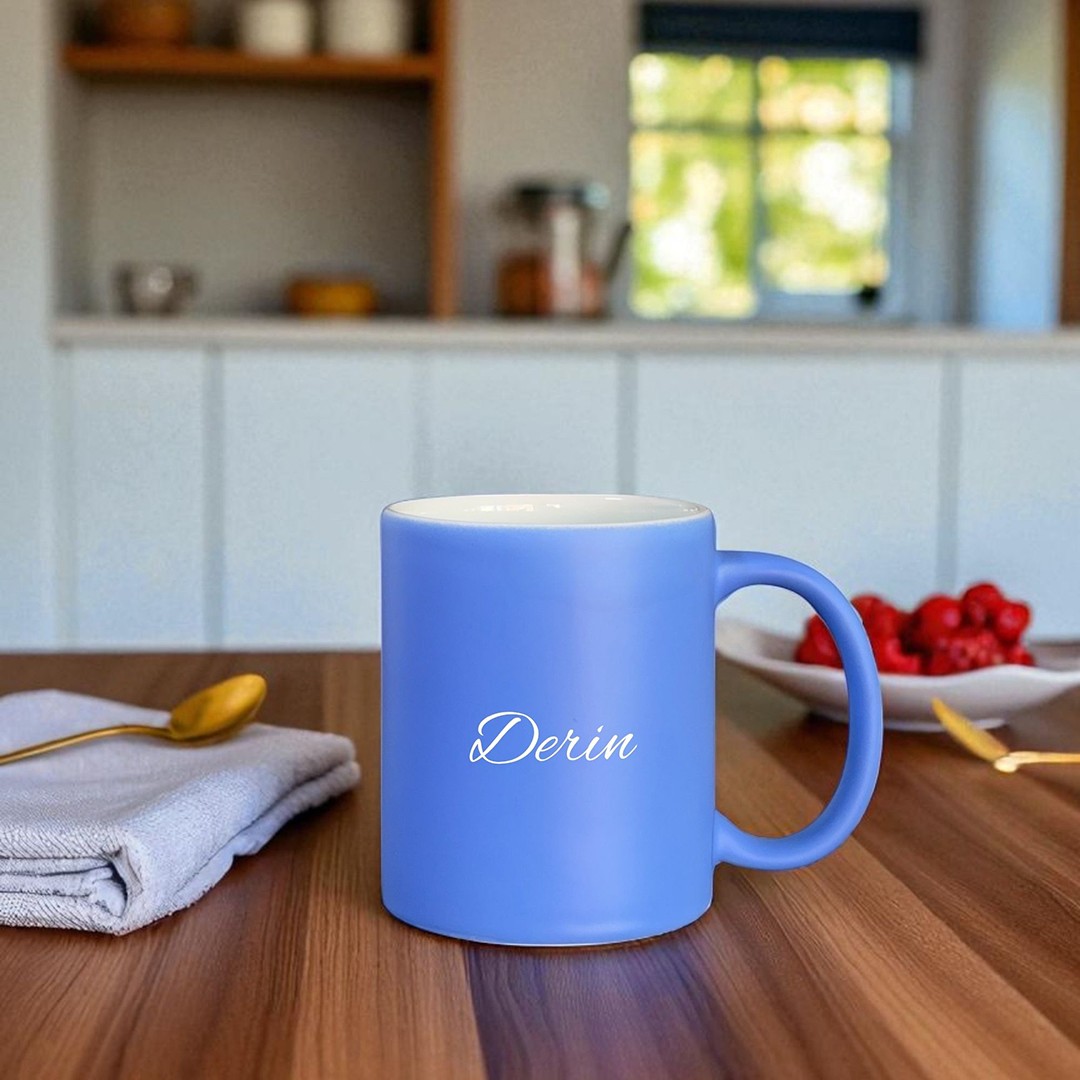 Dot Cup – Esinti Mavisi Kişiye Özel Seramik Kupa