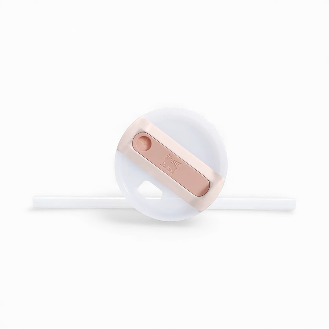 Kişiye Özel Stanley Quencher Pipetli Termos Bardak 0.60 L Rose Quartz (Pembe)