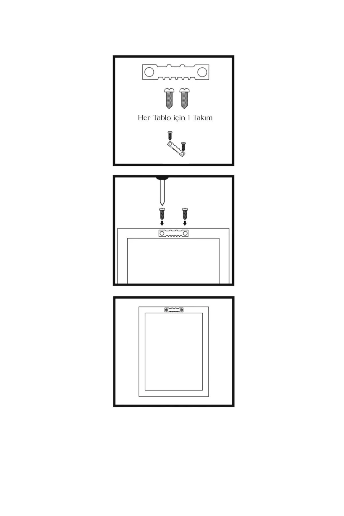 Modern Soyut Tasarım Doğal Ahşap Çerçeveli Tablo 36-10