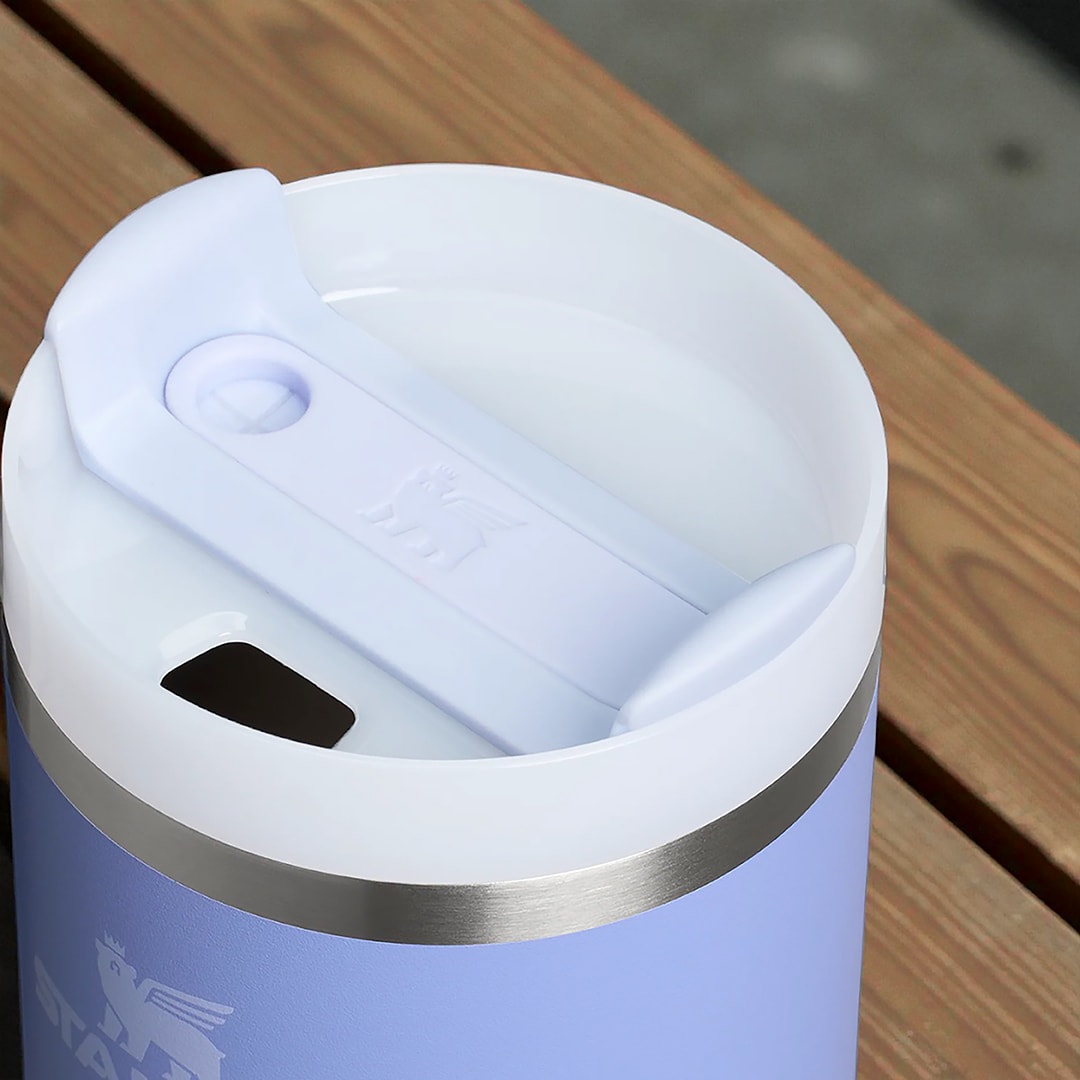 Kişiye Özel Stanley Quencher Pipetli Termos Bardak 0.60 L Eflatun