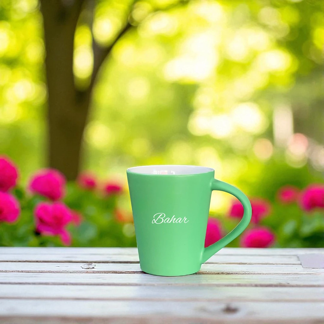 Flow Mug – Bahar Dalgası Kişiye Özel Seramik Kupa