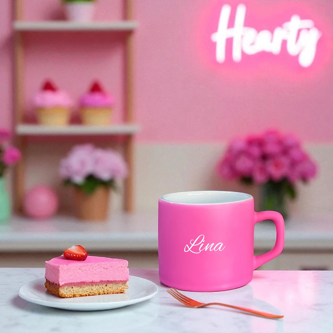 Core Short – Şeker Pembesi Kişiye Özel Seramik Kupa