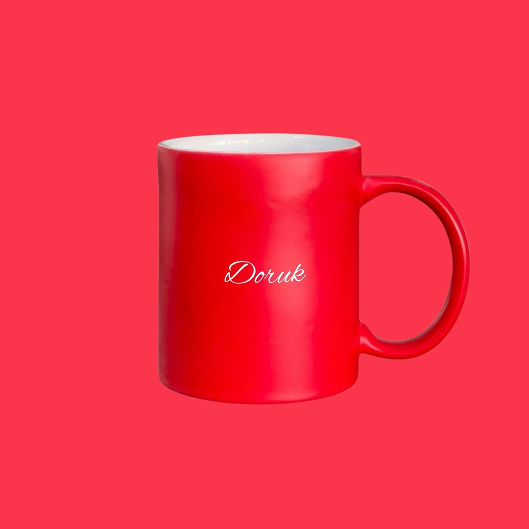 Core Mug – Ateş Kırmızısı Kişiye Özel Seramik Kupa