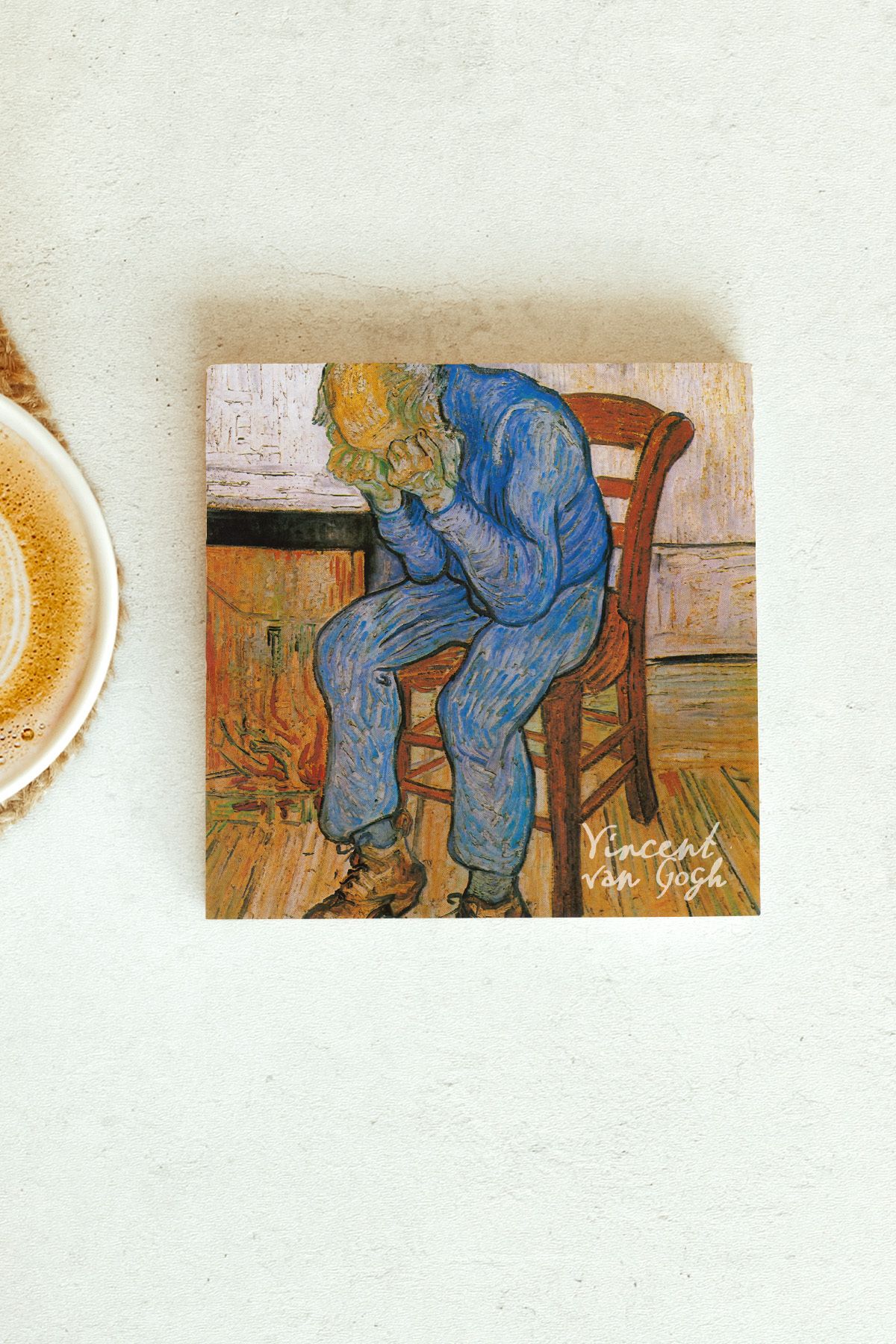 Vincent Van Gogh Serisi Tekli Taş Bardak Altlığı