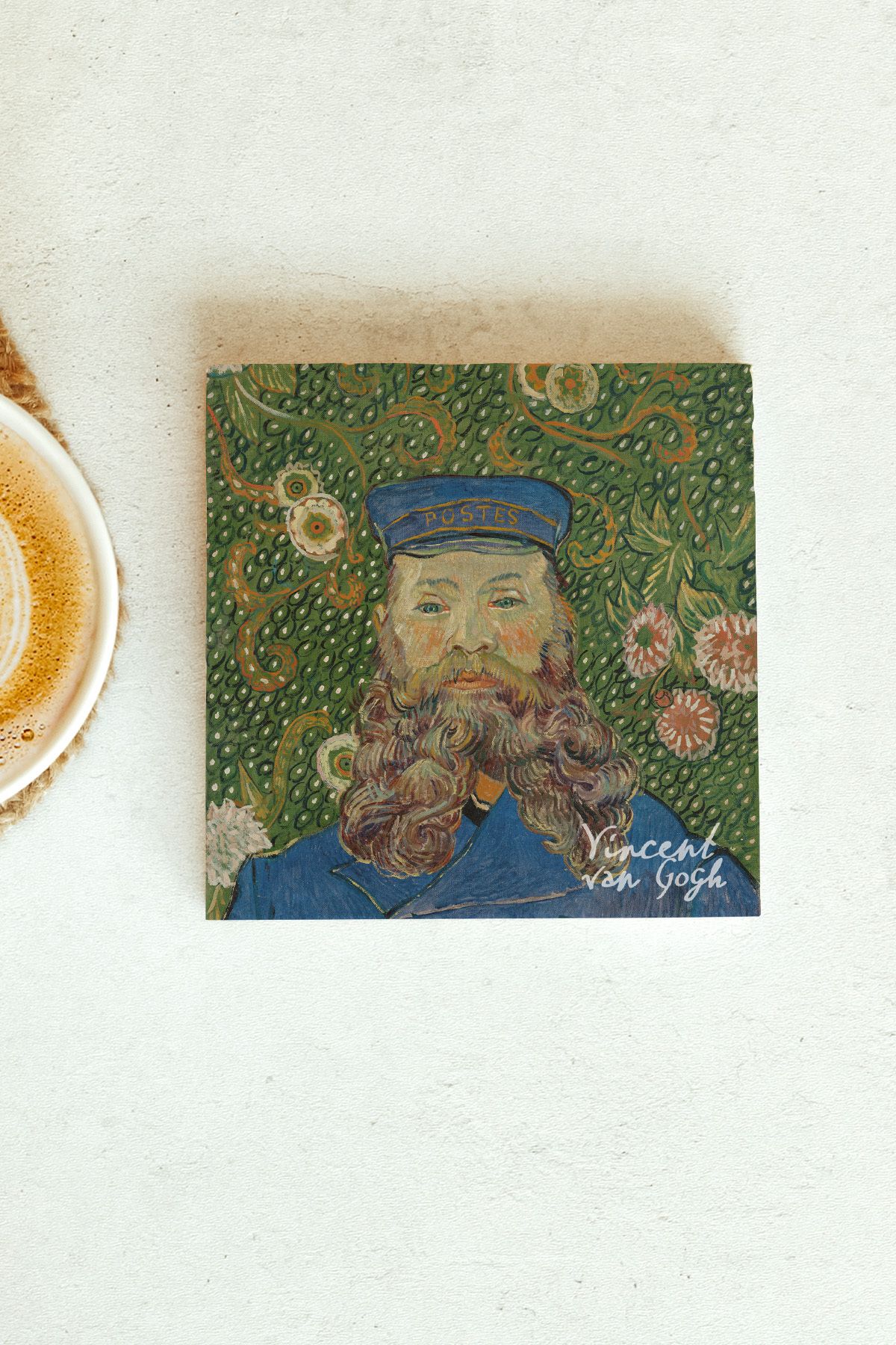 Vincent Van Gogh Serisi Tekli Taş Bardak Altlığı