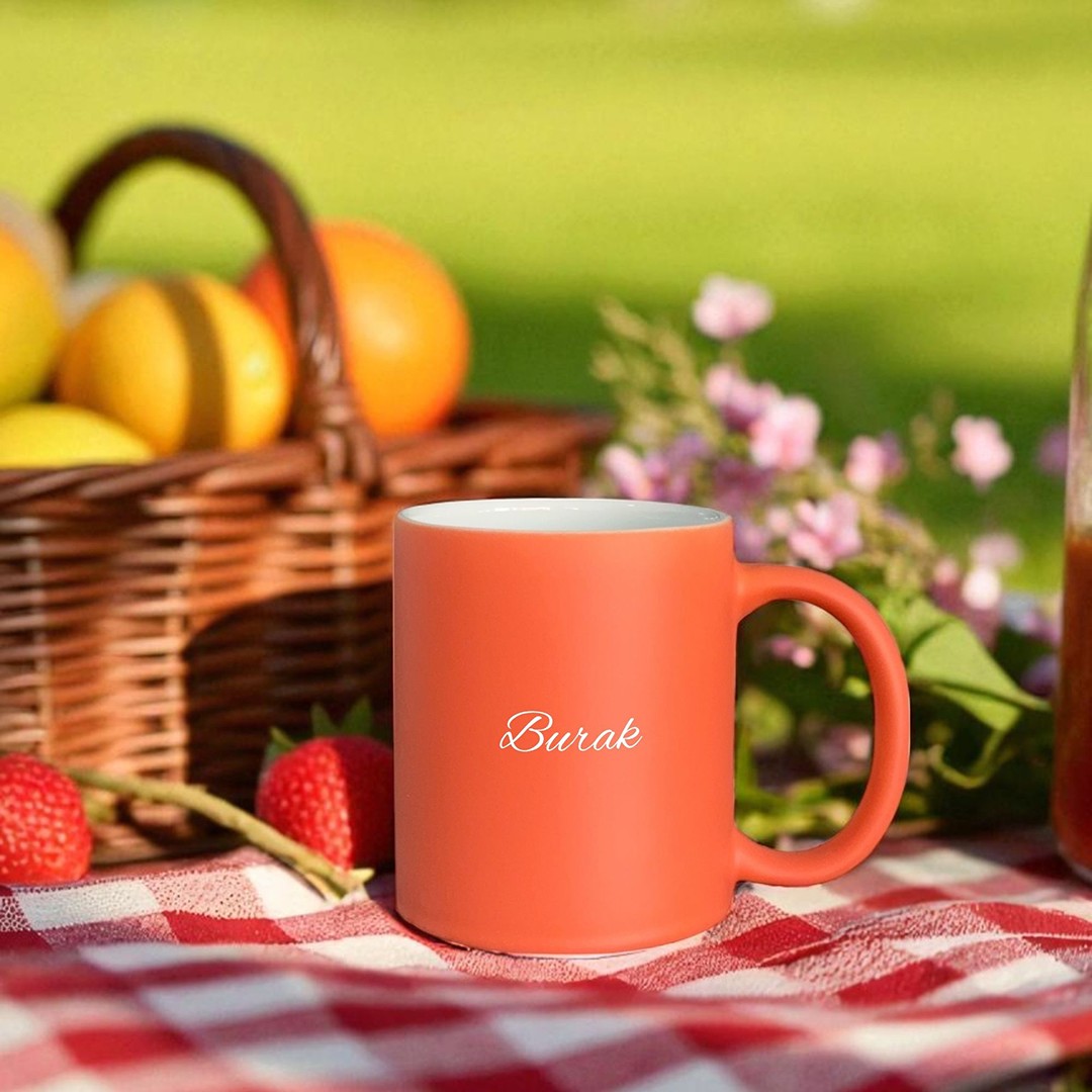 Core Mug – Günışığı Turuncu Kişiye Özel Seramik Kupa