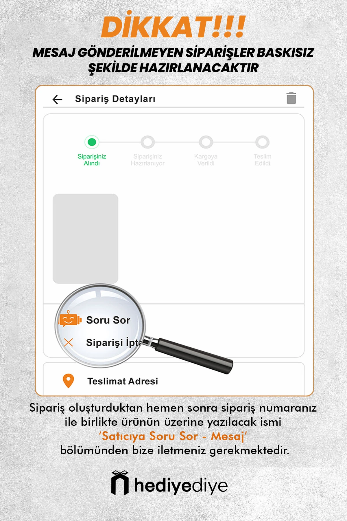 Kişiye Özel İsimli Gold Renk Boş Hediye Kutusu