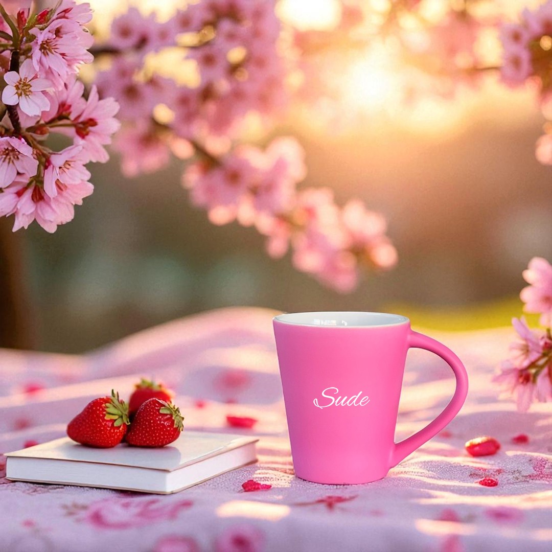 Flow Mug – Şeker Gibi Pembe Kişiye Özel Seramik Kupa