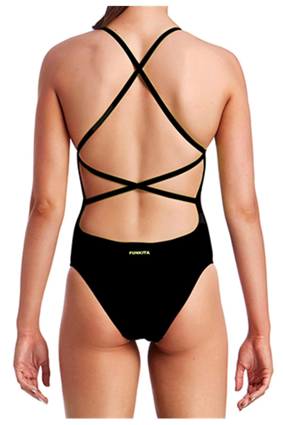 Funkita Stp Still Black Kadın Antrenman Mayo