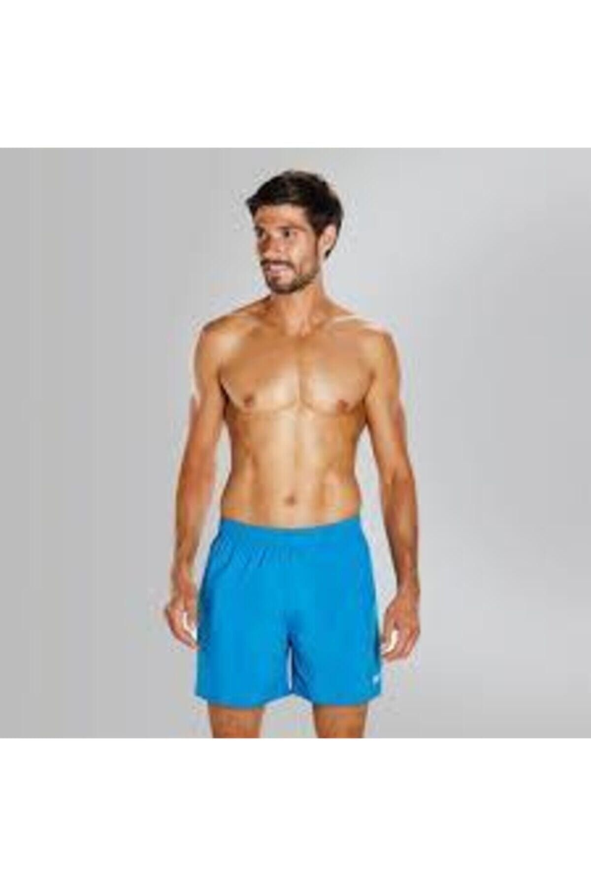Erkek Mavi Solid Leis 16 Wsht Am Blu Şort Mayo Sp815691b446