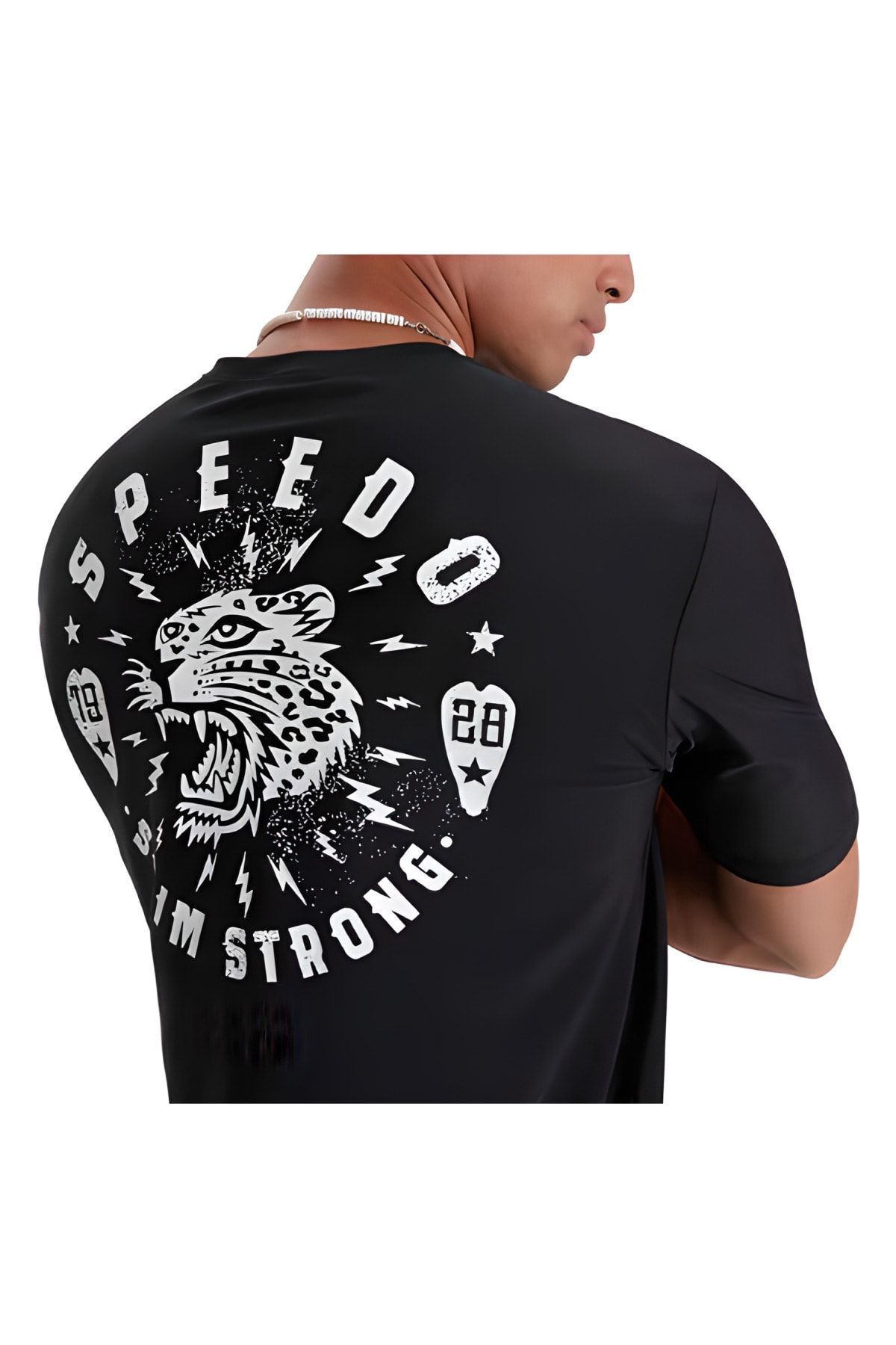 Prt Ss Sun Prot Top Am Blk Tshirt