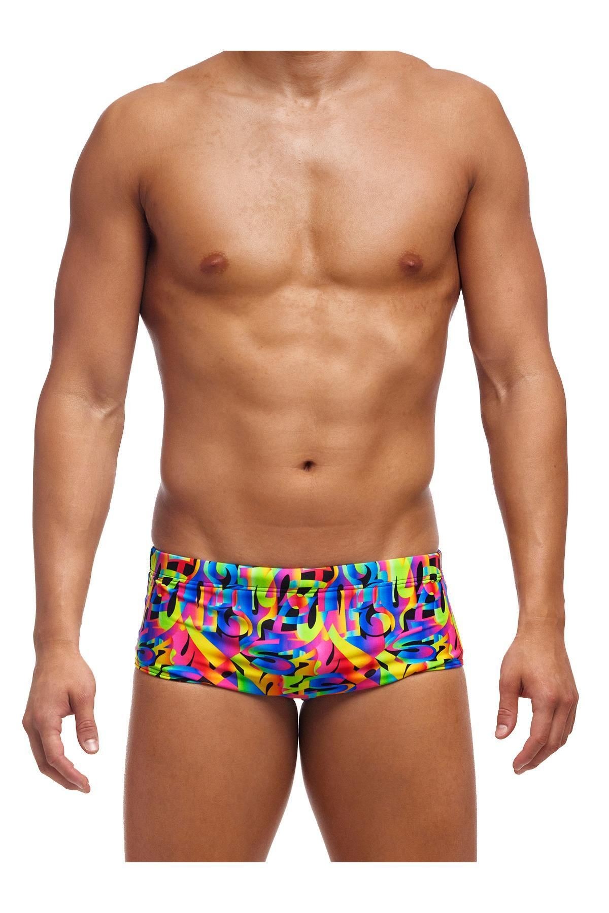 Colour Funk Erkek Antrenman Mayo, 14cm Trunks