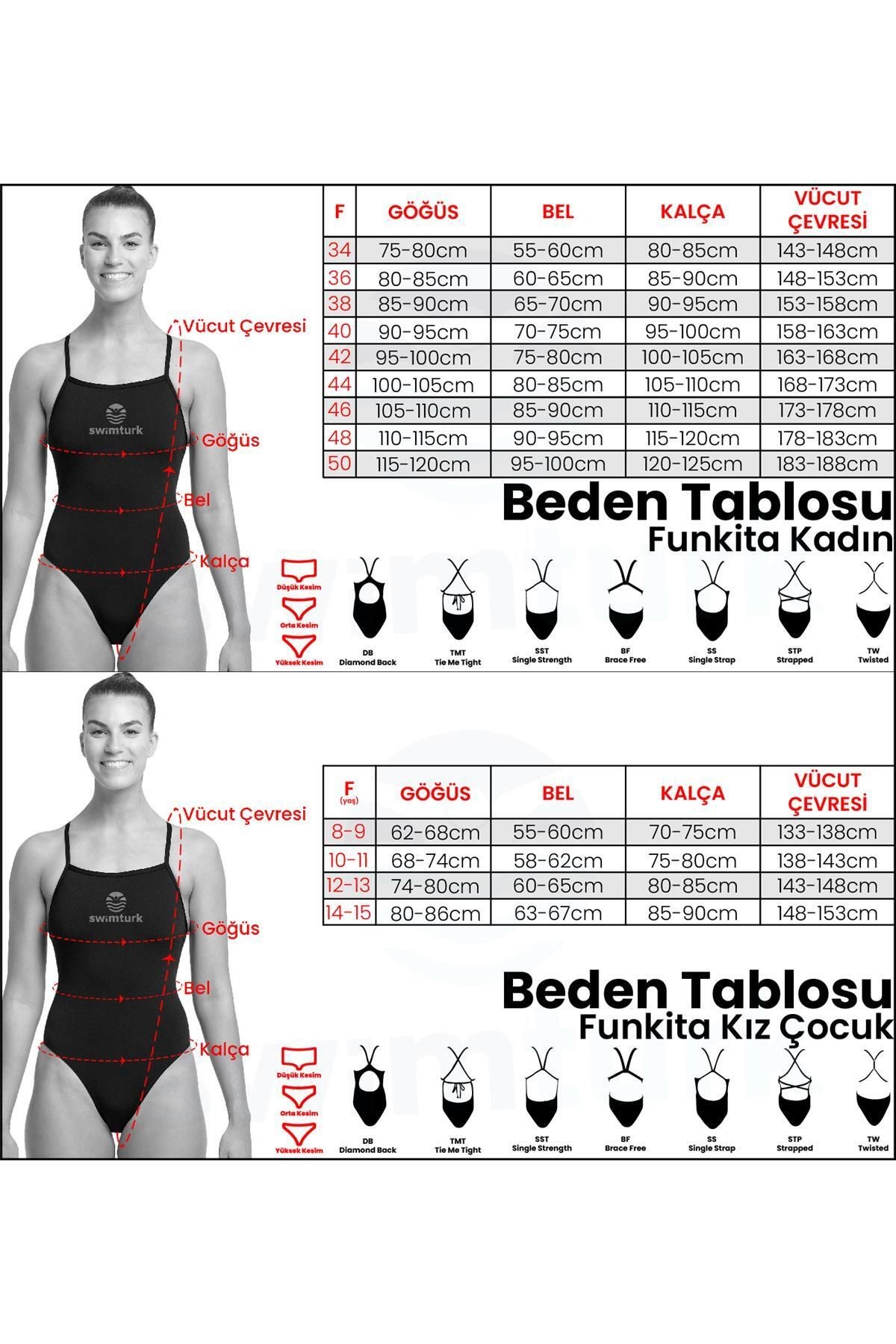 Funkita DB Fin Swimming Kız Çocuk Antrenman Mayo, Elmas Sırt