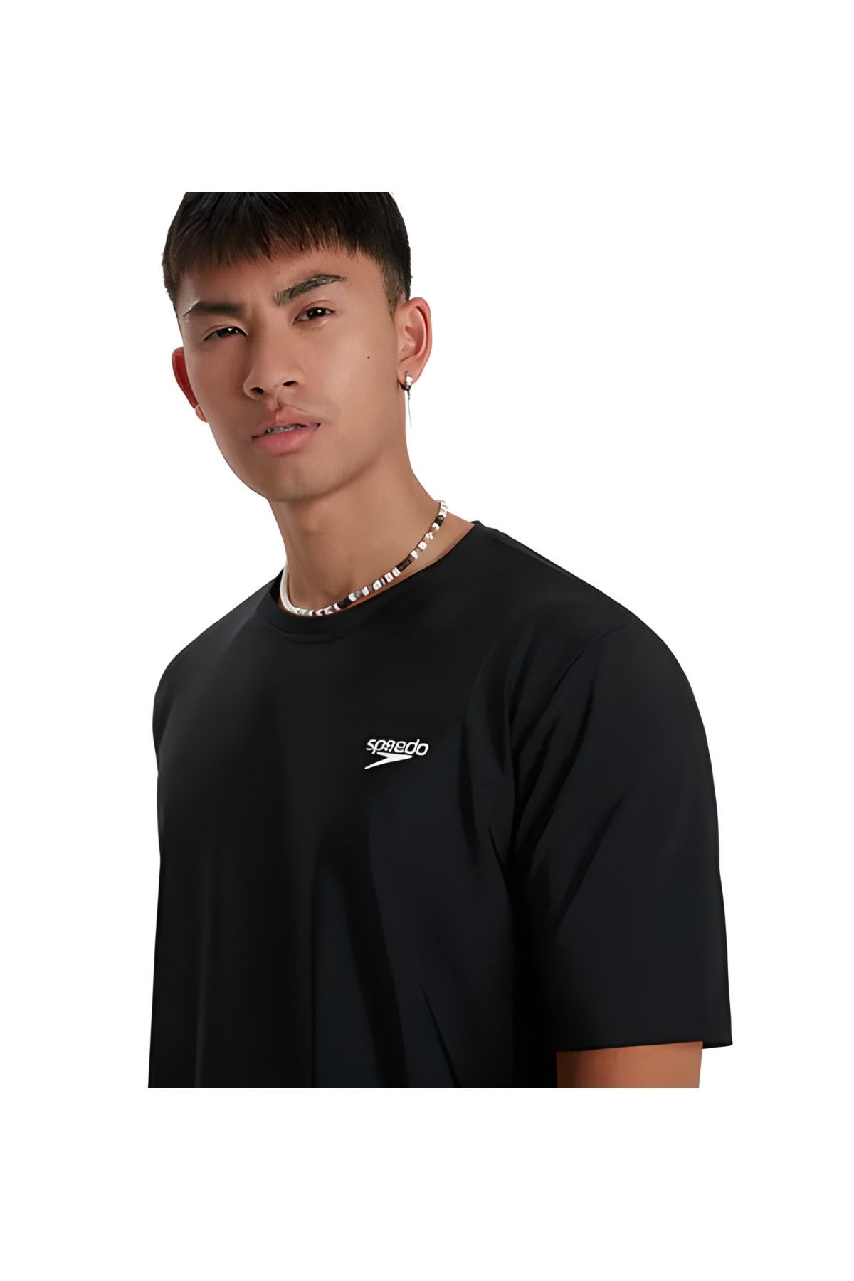 Prt Ss Sun Prot Top Am Blk Tshirt