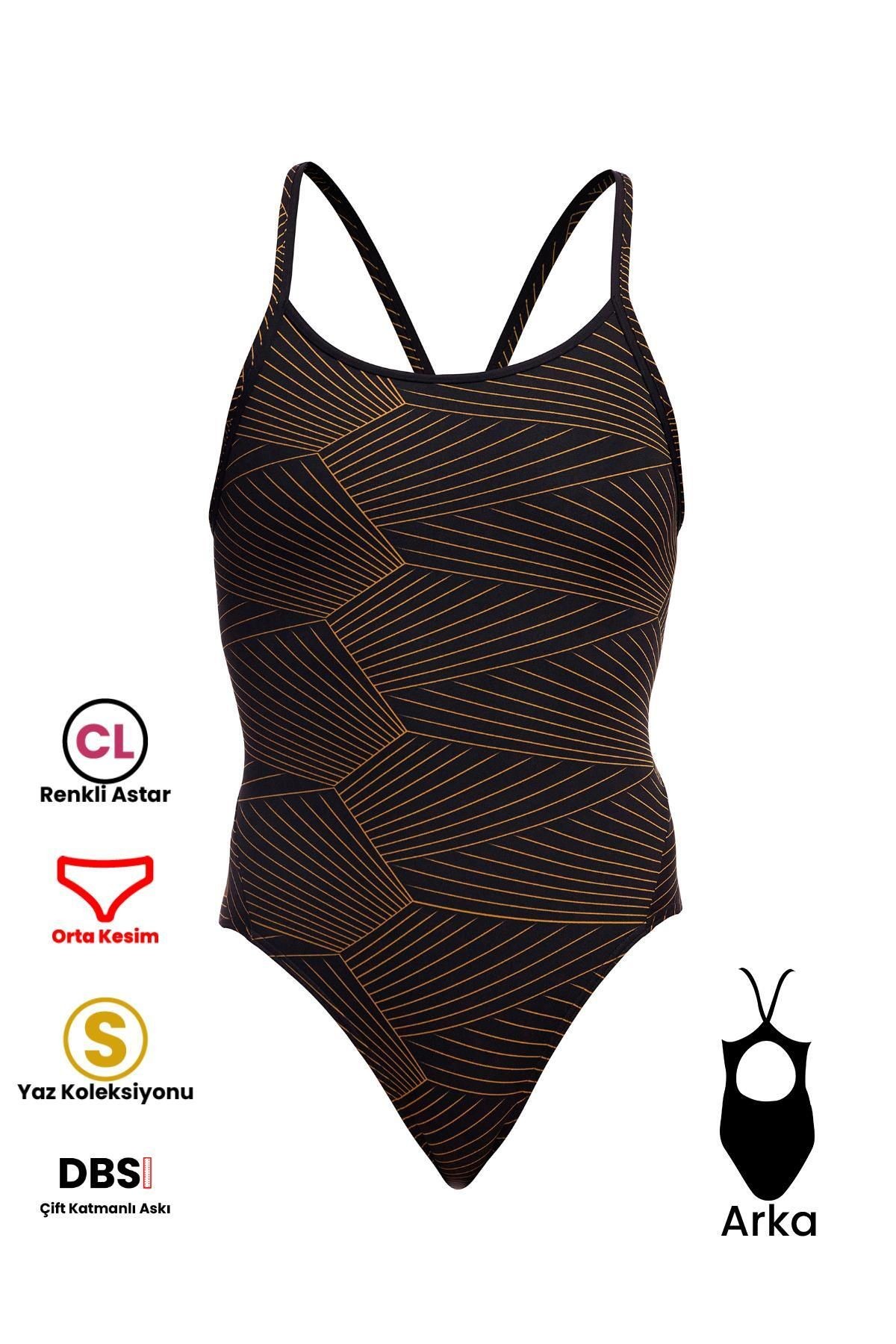 Funkita DB Gold Weaver Kadın Antrenman Mayo, Elmas Sırt